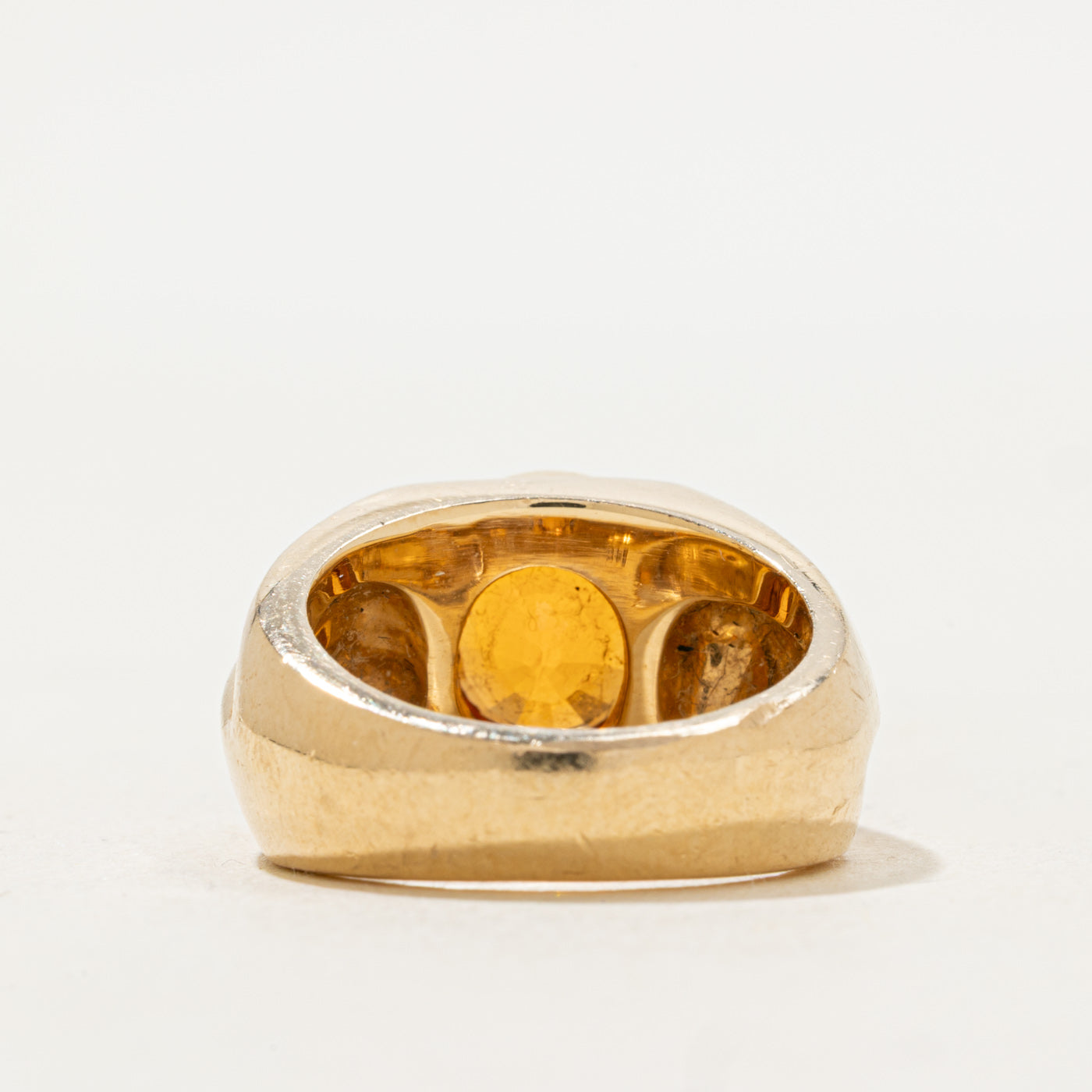 Mandarin Garnet & Diamond Cocktail Ring | 4.10ct, 0.16ctw | SZ 6.25 |