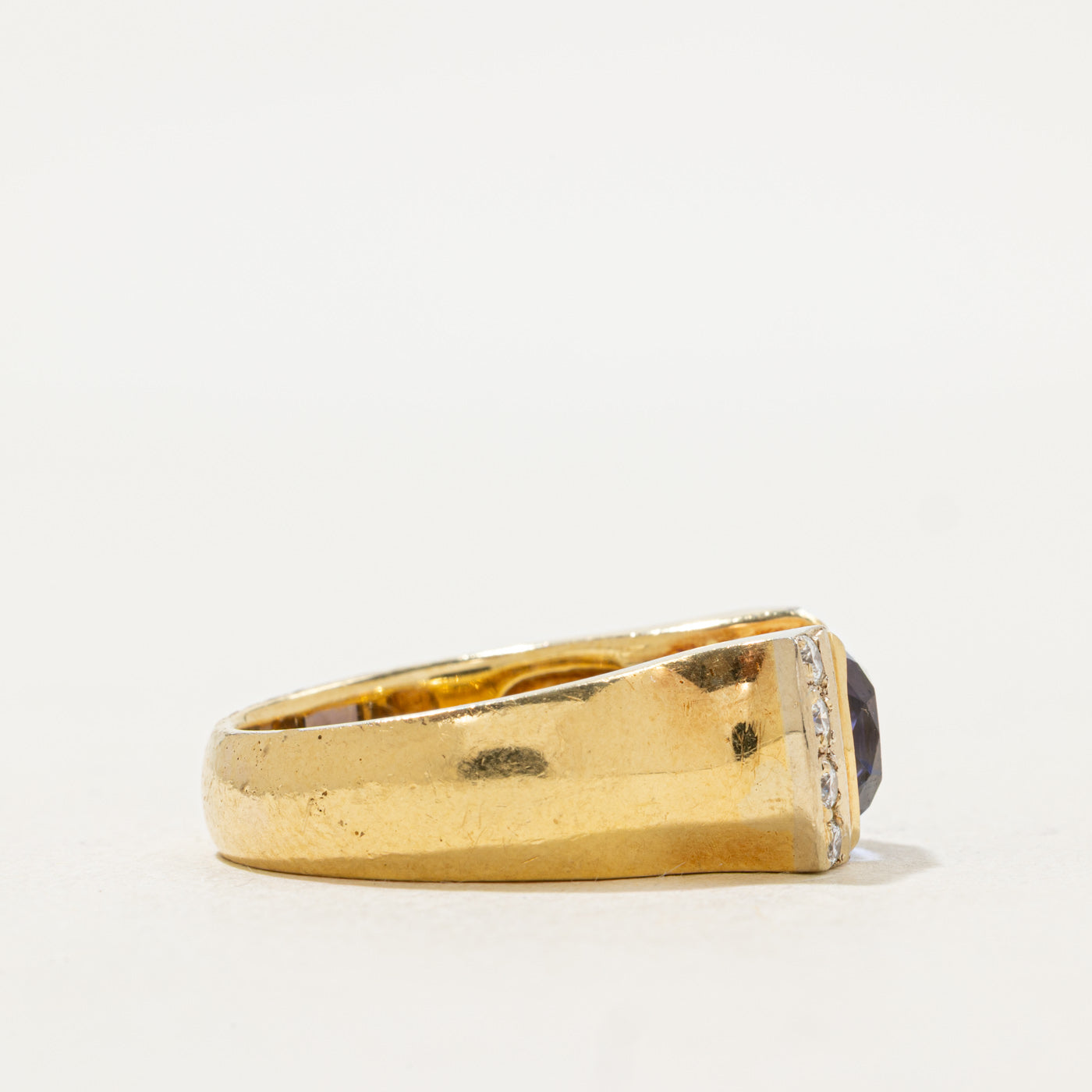 East West Tanzanite & Diamond Ring | 3.00ct, 0.28ctw | SZ 6.75 |