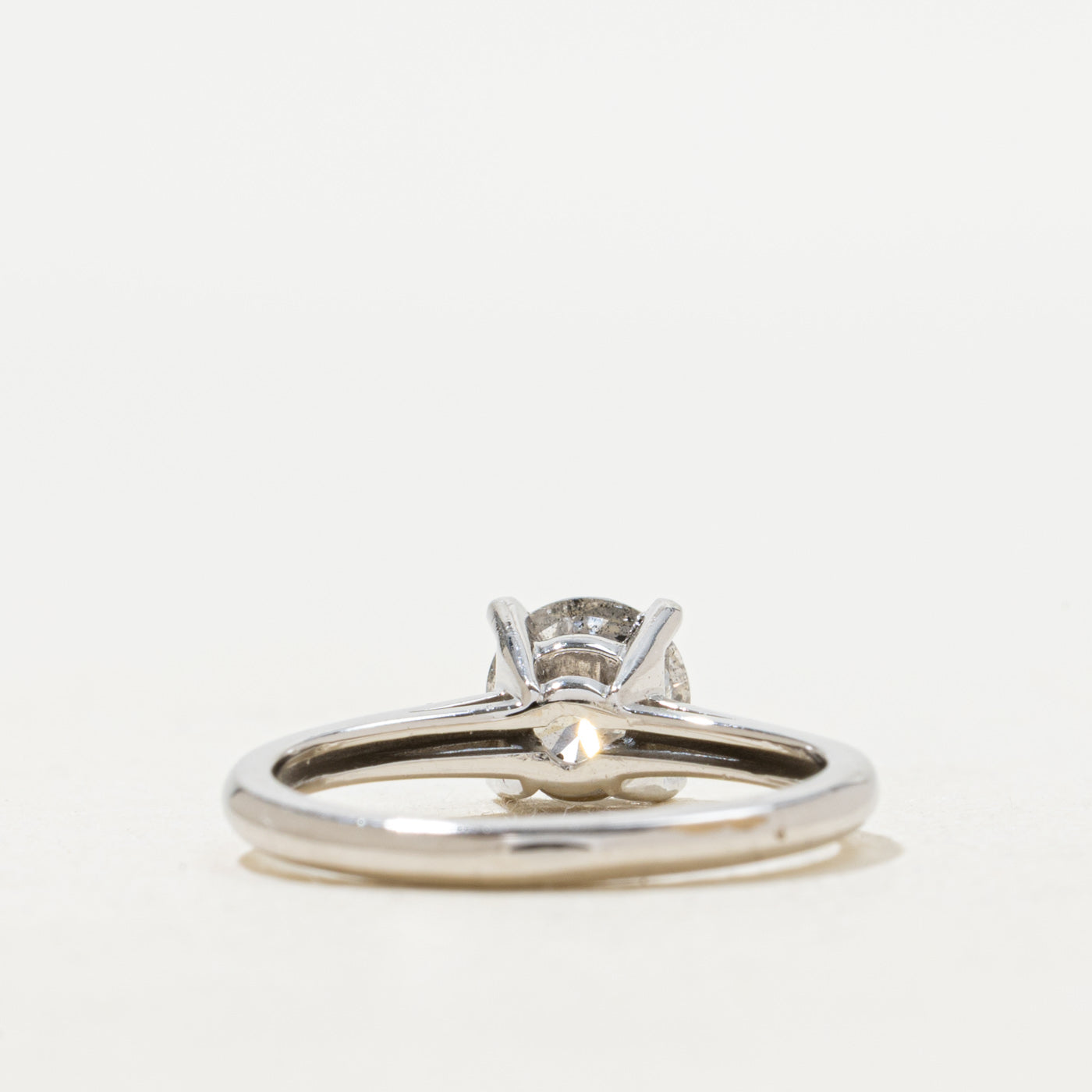 High Set Solitaire Diamond Engagement Ring | 0.90 ct, SZ 5.25 |
