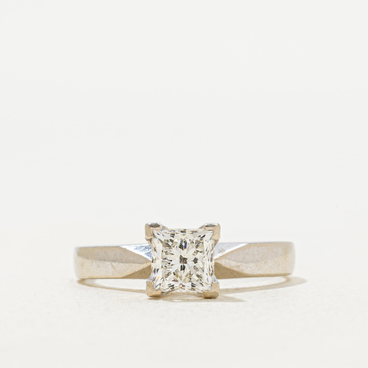 GIA Princess Cut Solitaire Diamond Ring | 1.01ct VS1 H | SZ 6.25 |
