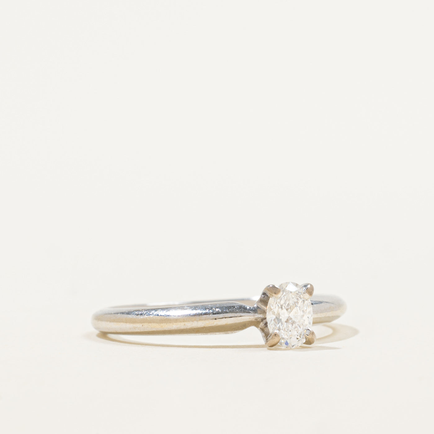 Solitaire Oval Diamond Ring | 0.30ct | SZ 6.75 |