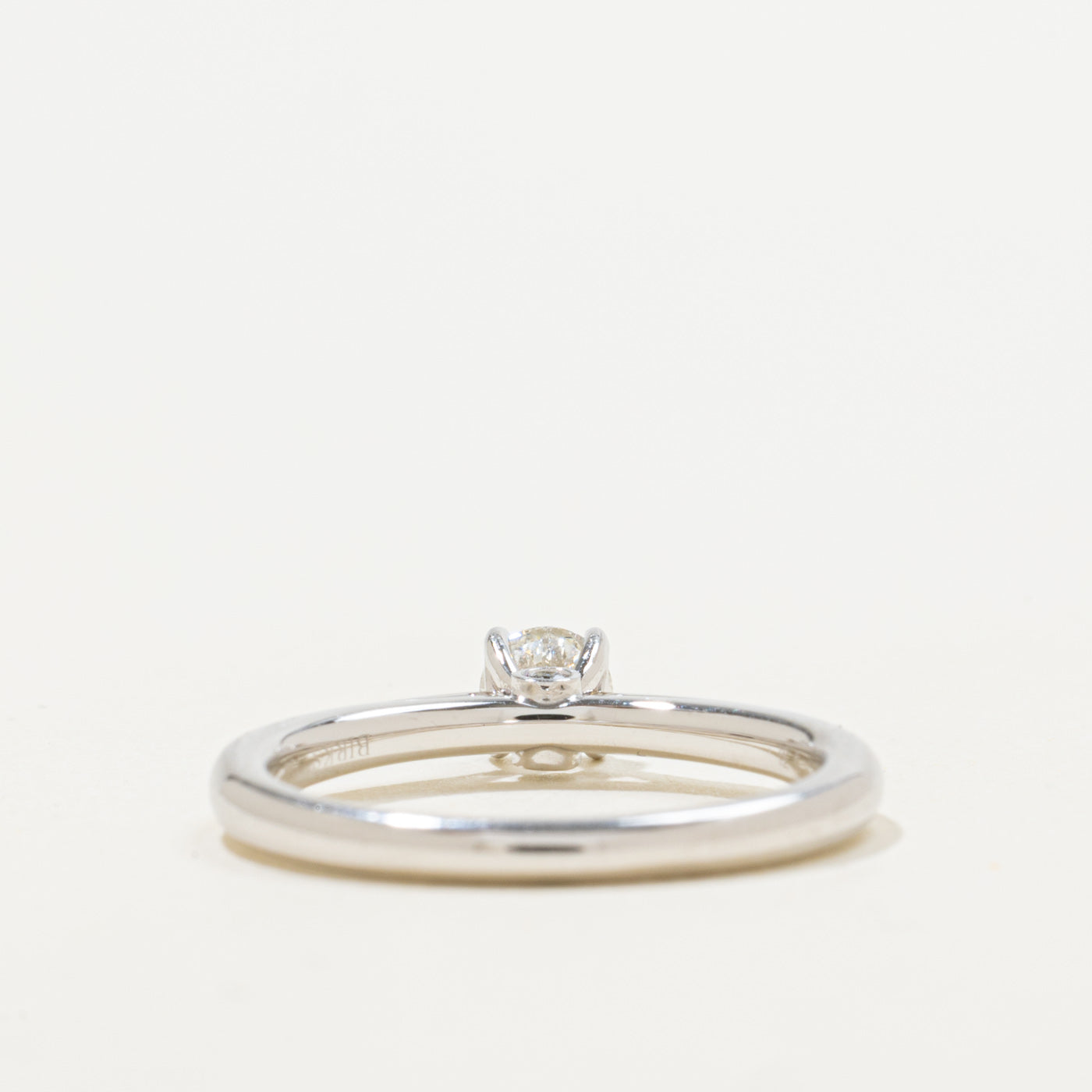 Bague de fiançailles solitaire en diamant Birks | 0,33 ct | Taille 6,5 | 
