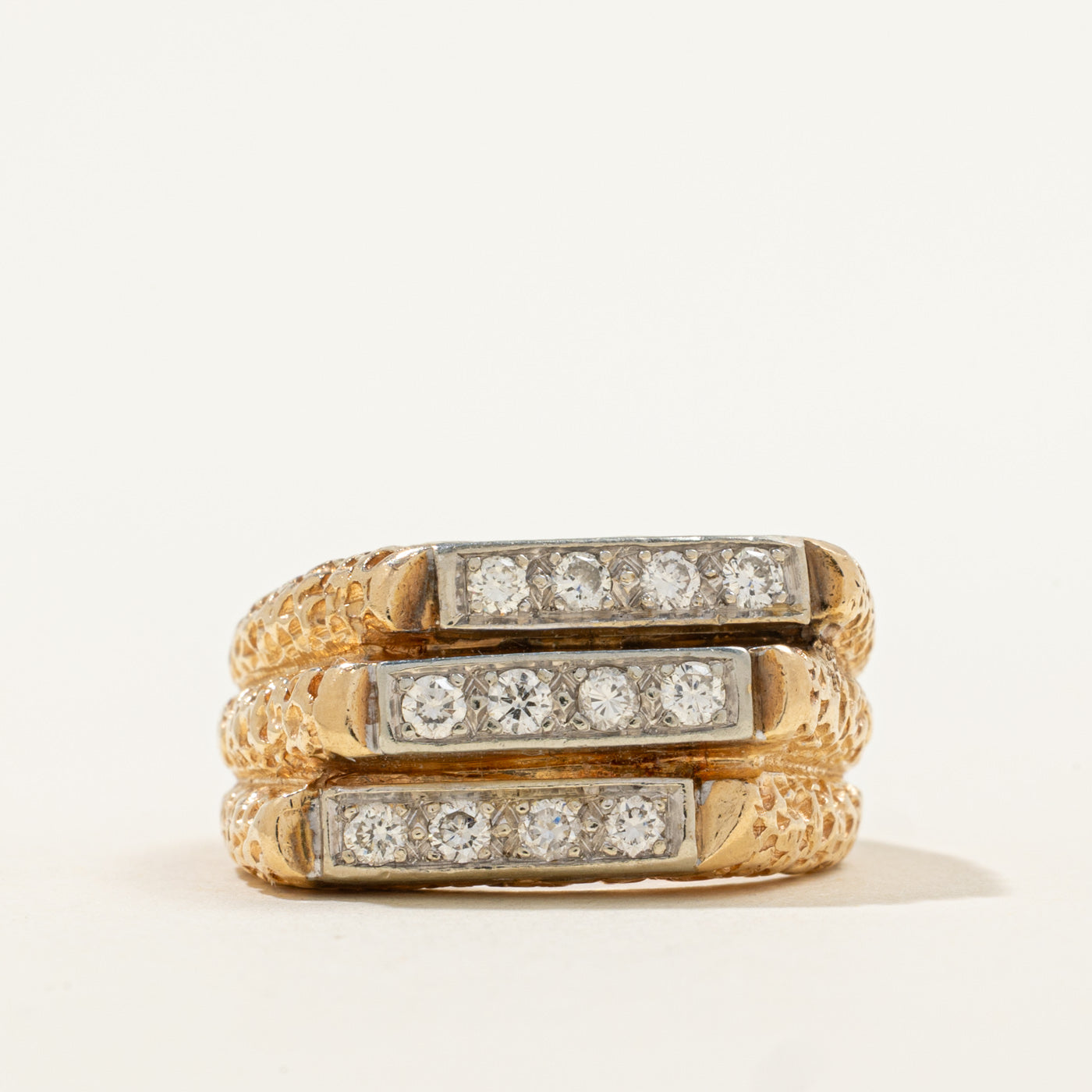 Three Tier Diamond Ring | 0.48ctw | SZ 8.5 |