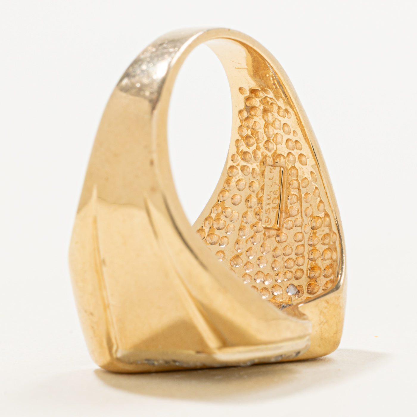 Diamond Cluster Wide Bypass Ring | 0.52ctw | SZ 10.25 |