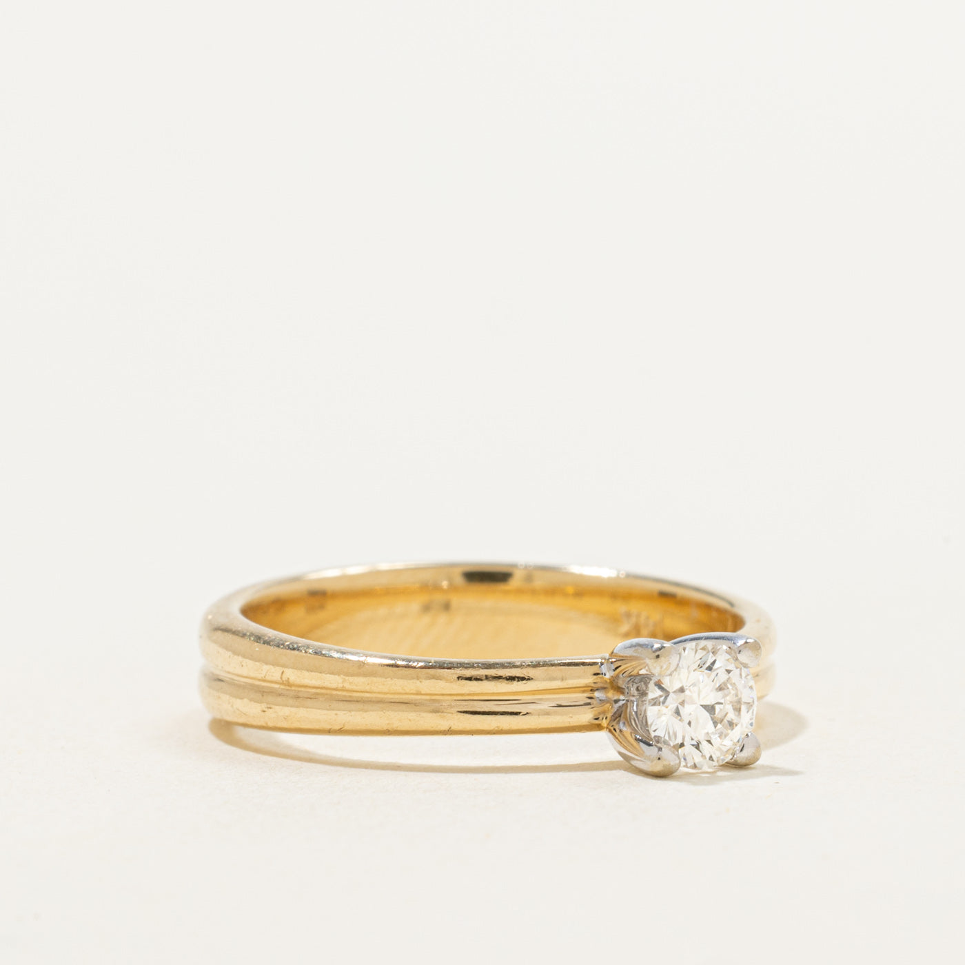 Solitaire Canadian Diamond Engagement Ring | 0.28ct | SZ 6.5 |
