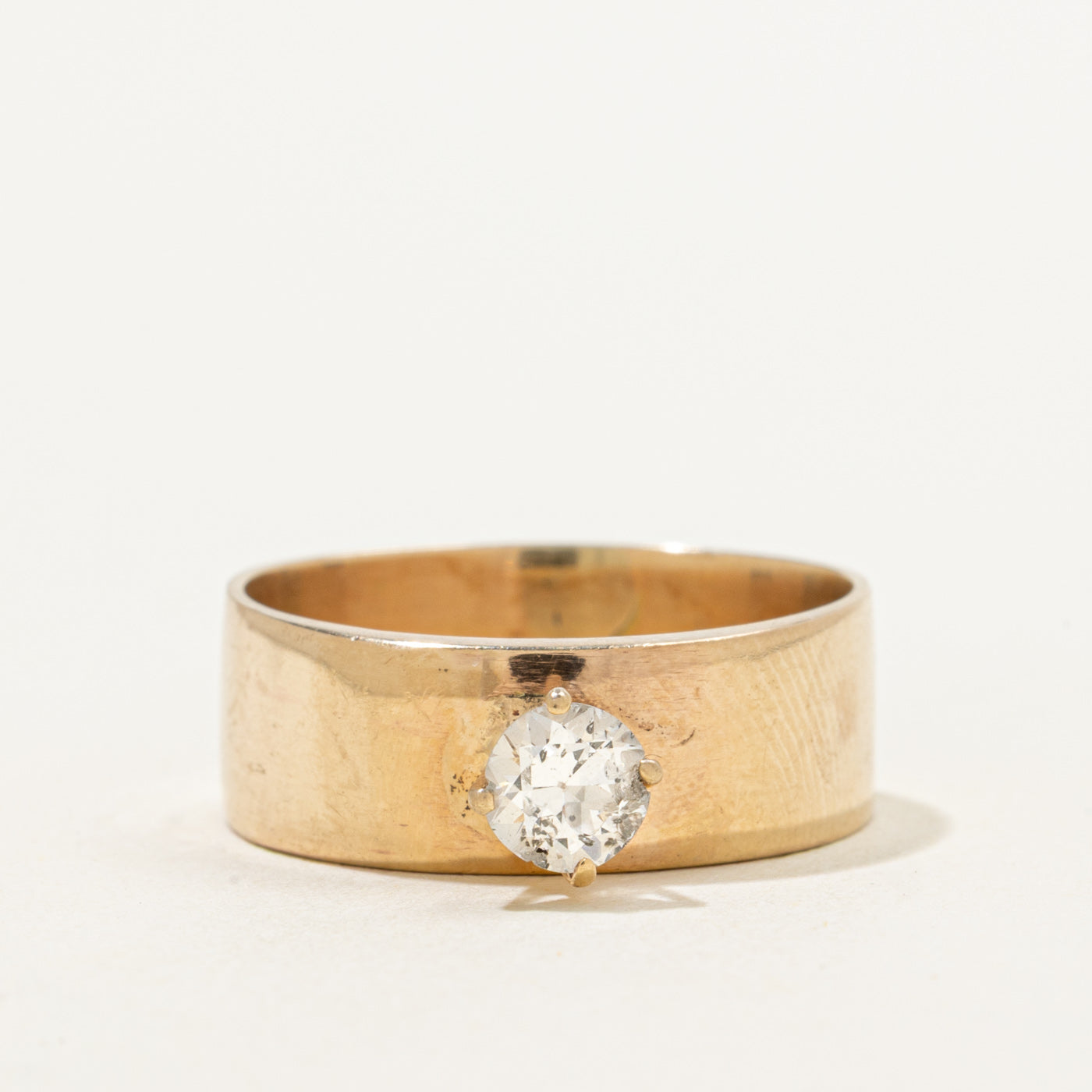 High Set Solitaire Diamond Engagement Ring | 0.46ct | SZ 8.75 |