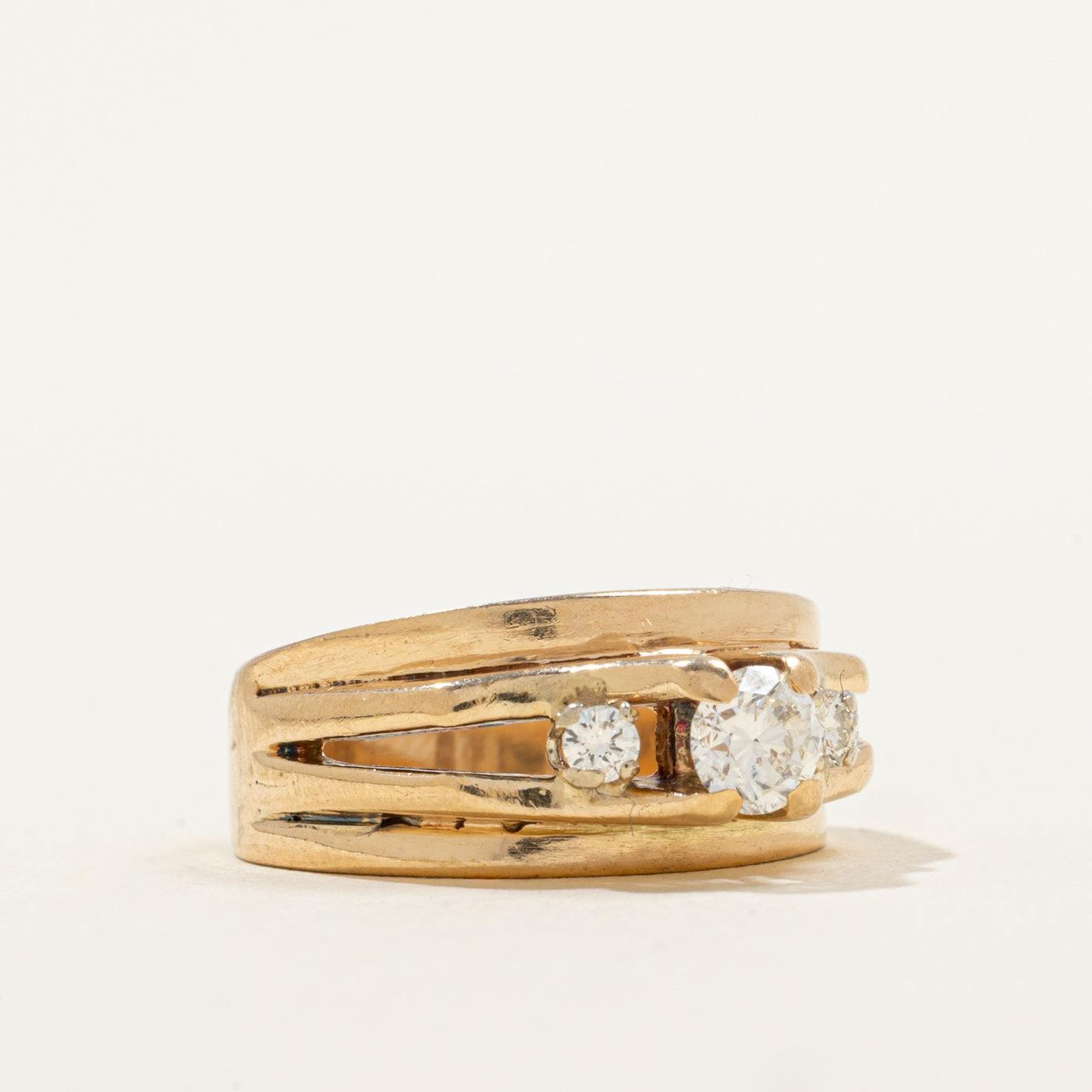 Bague de fiançailles en diamant | 0,44 ct | Taille 6,5 | 