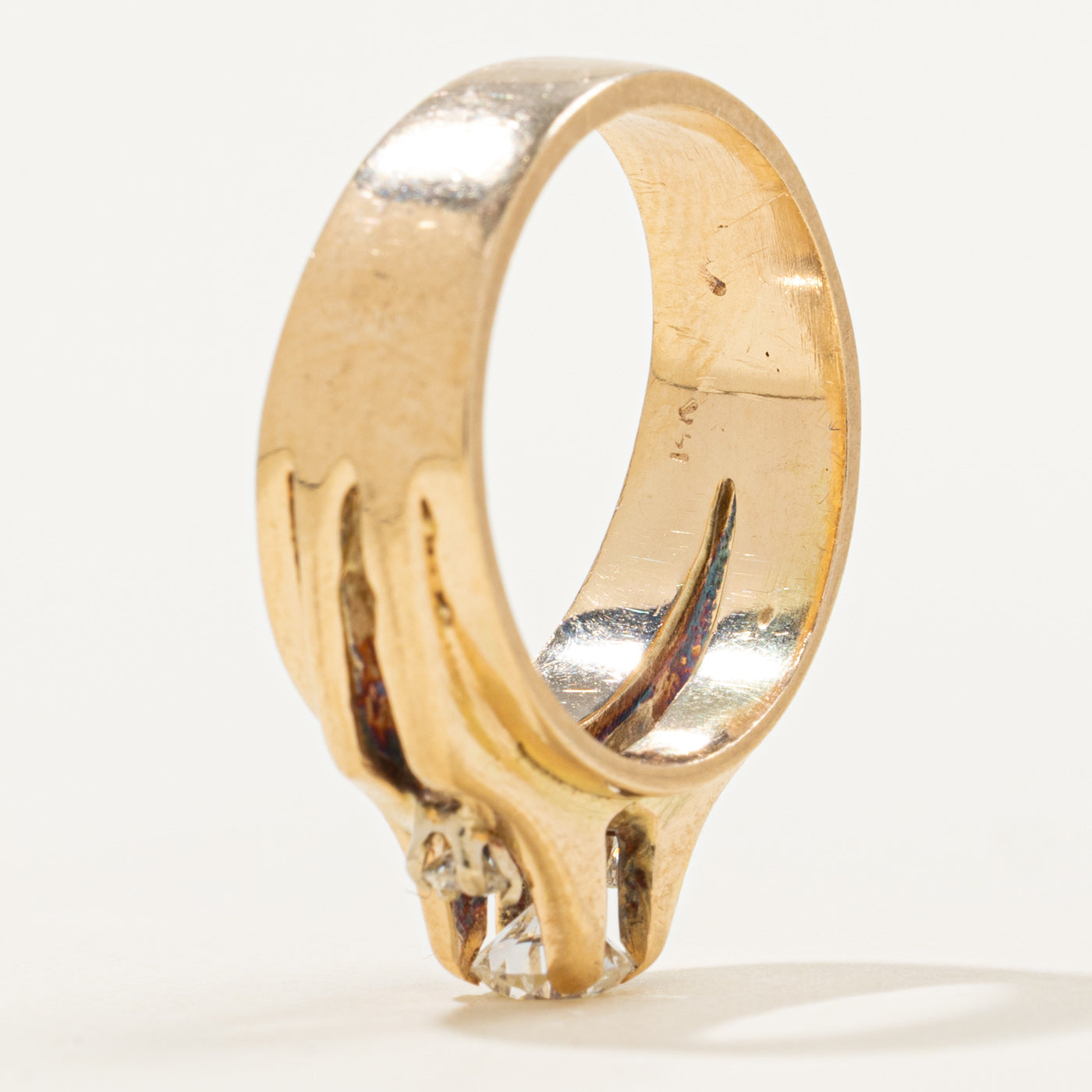 Bague de fiançailles en diamant | 0,44 ct | Taille 6,5 | 