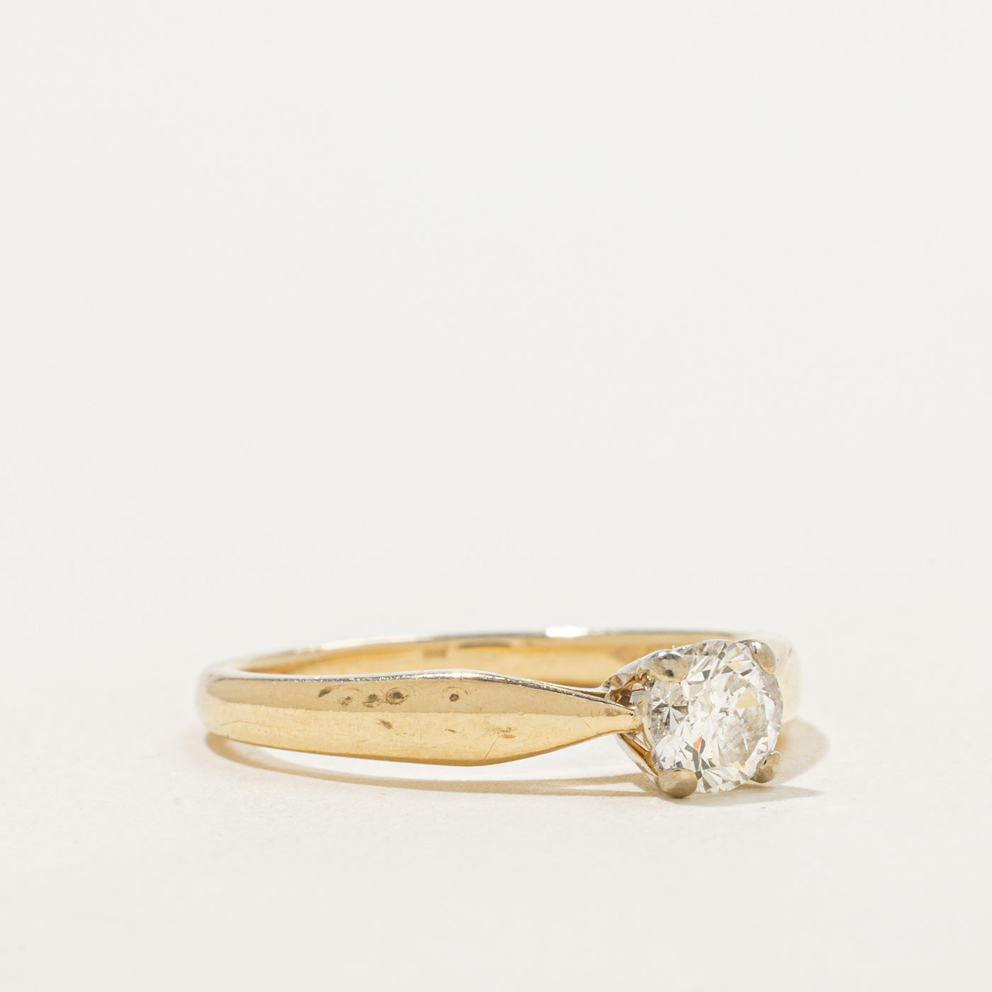 Low Cathedral Solitaire Diamond Ring | 0.47ct | SZ 7.25 |