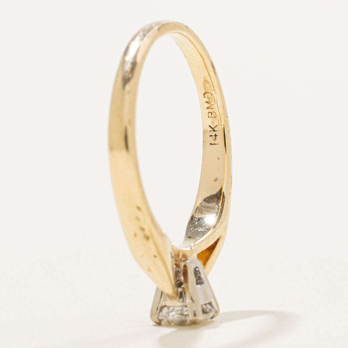 Low Cathedral Solitaire Diamond Ring | 0.47ct | SZ 7.25 |