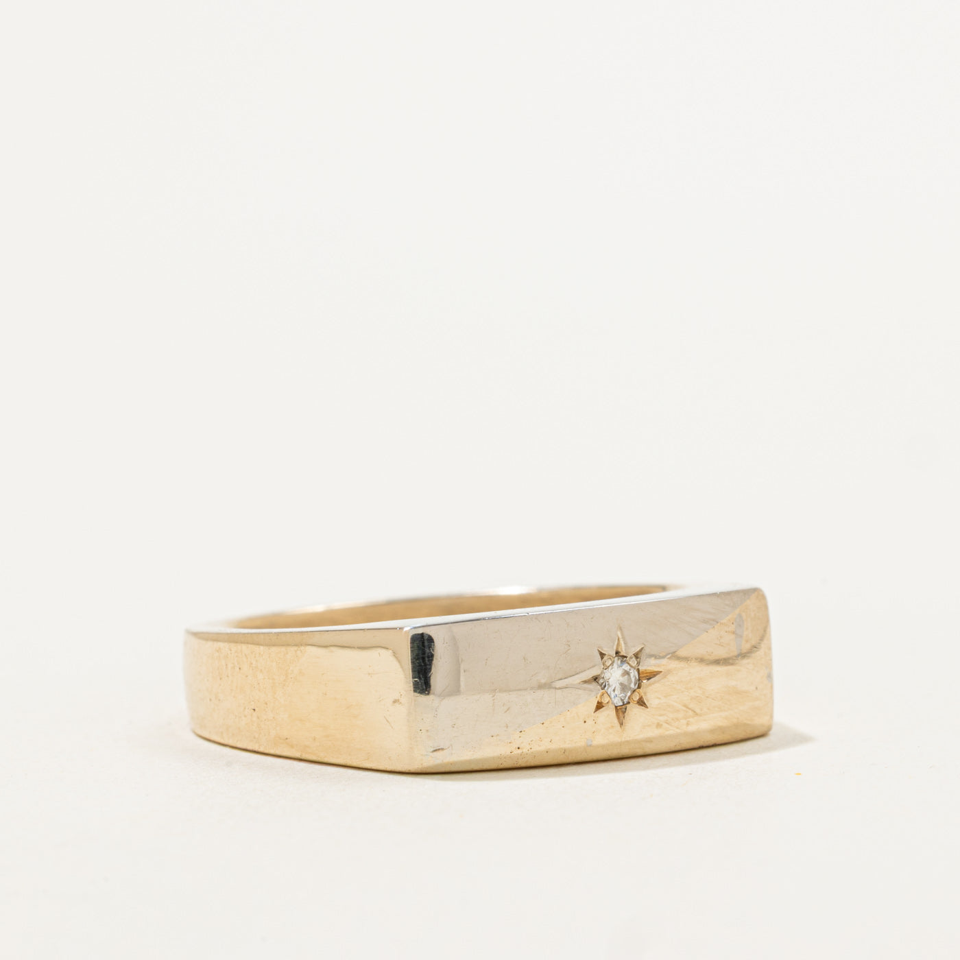 Starburst Diamond Flat Band | 0.03ct | SZ 10 |