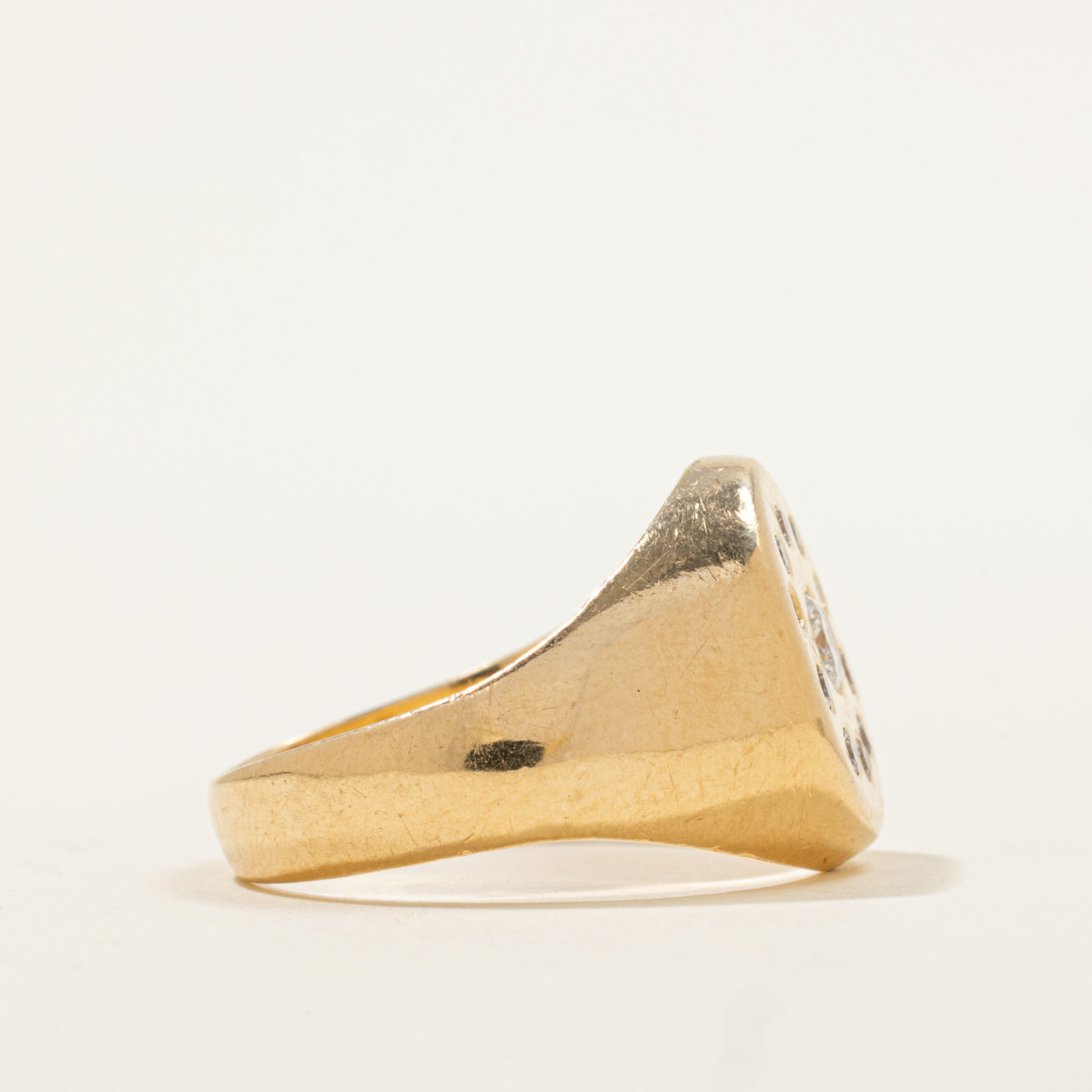 Bague sertie de diamants à fleur | 0,43 ct | Taille 10 | 