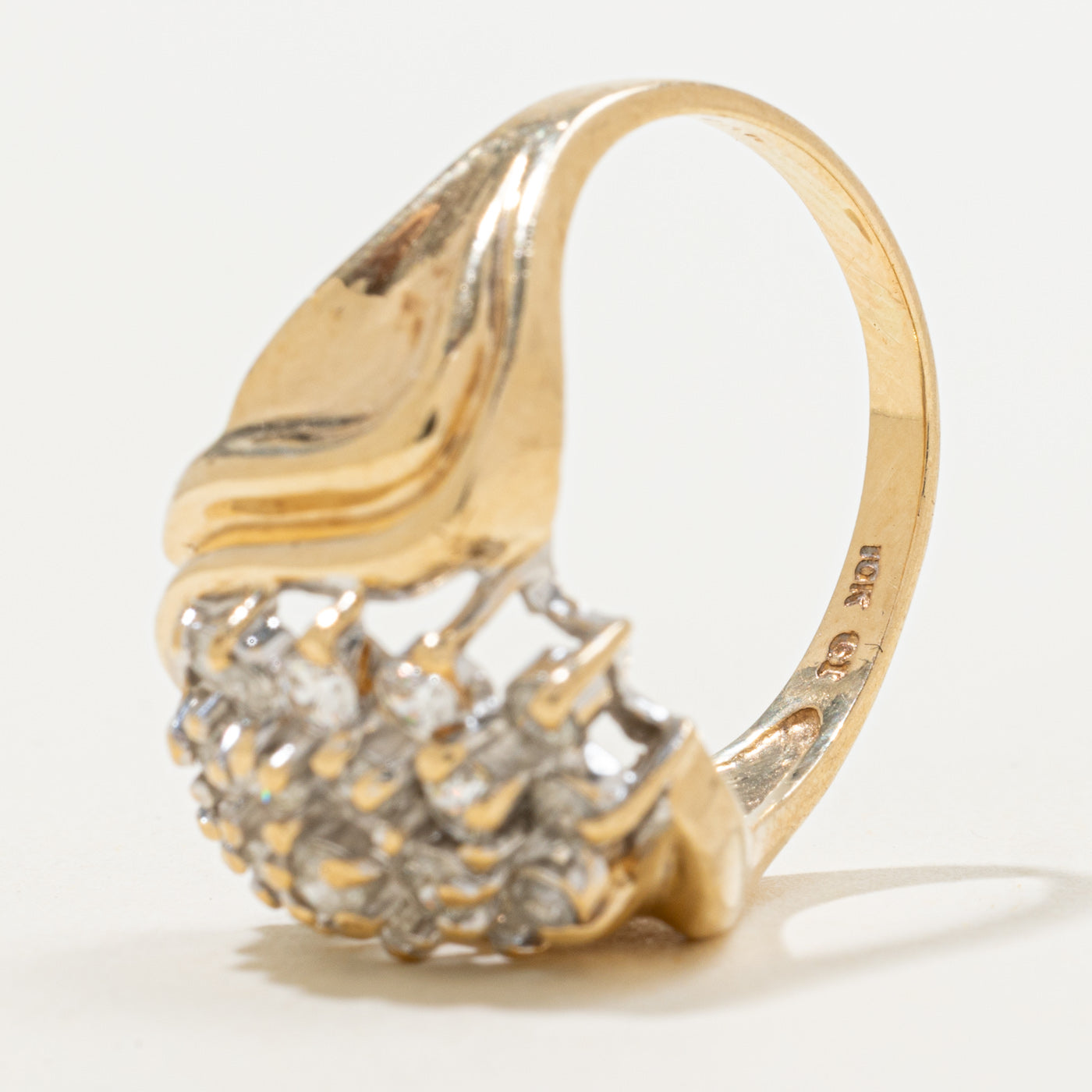 Cascade Diamond Cocktail Ring | 1.00ctw | SZ 8.75 |