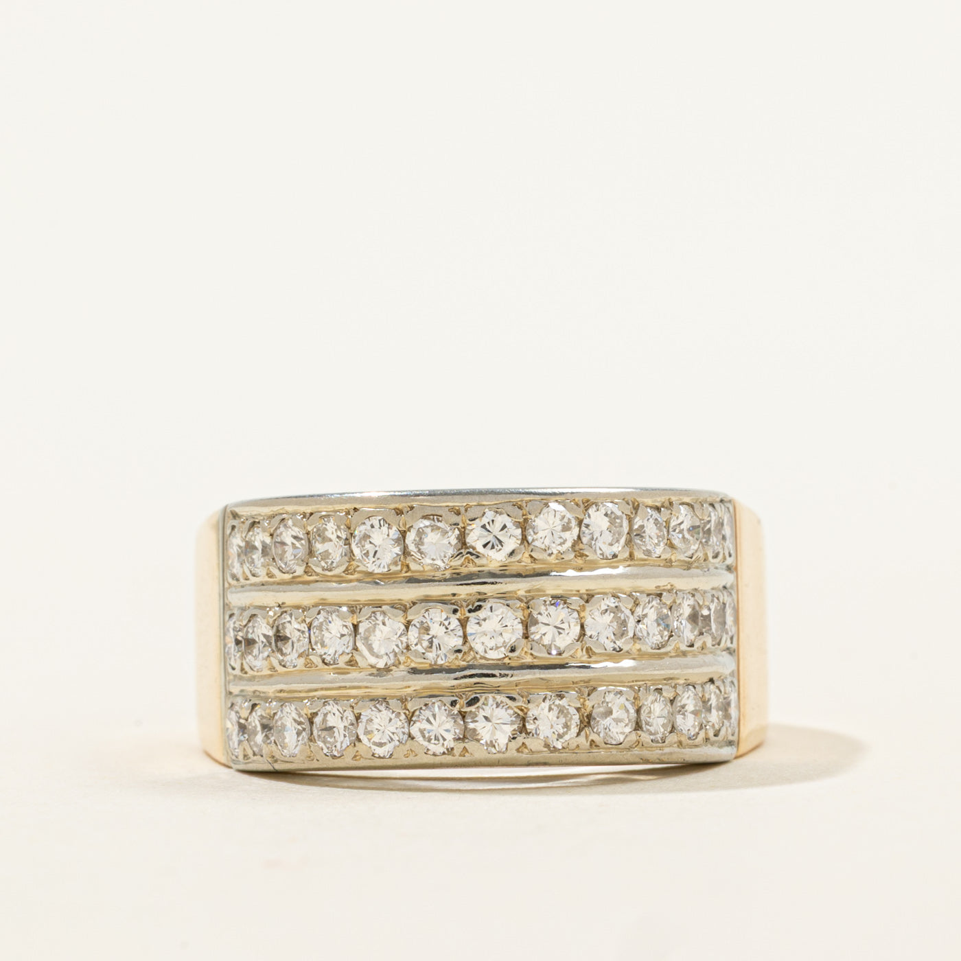 Pave Set Diamond Ring | 1.17ctw | SZ 9.25 |