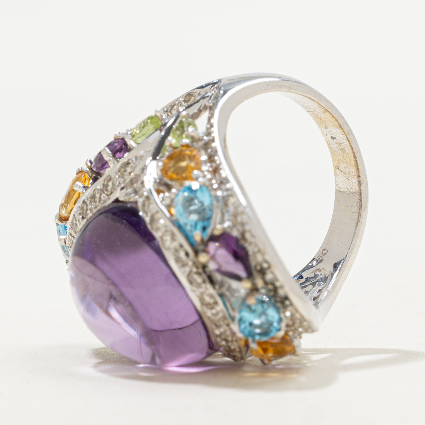 Bague cocktail multi-pierres | 21,54 ct | Taille 7 | 