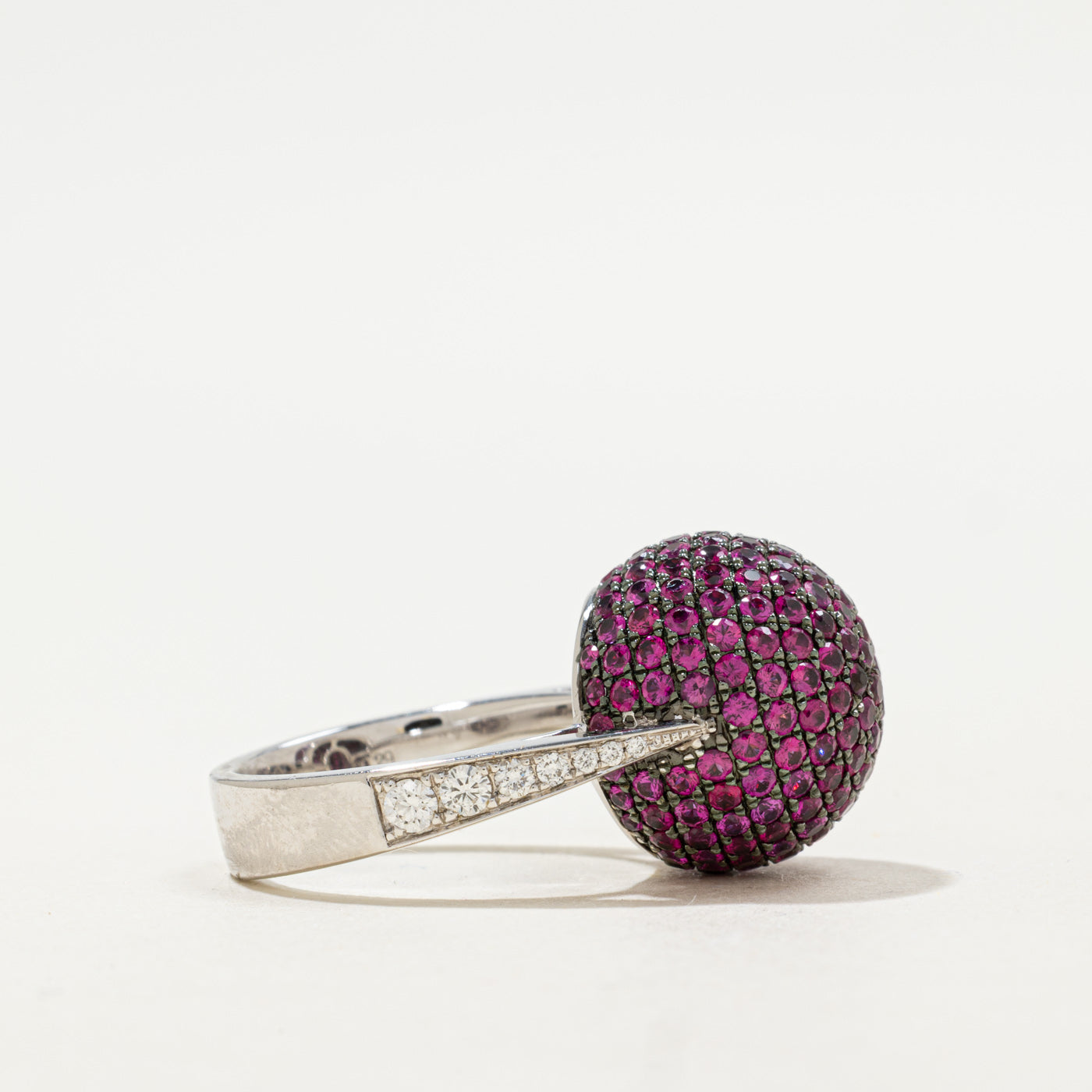 Ruby & Diamond Cocktail Ring | 3.31ctw, 0.29ctw | SZ 6.5 |