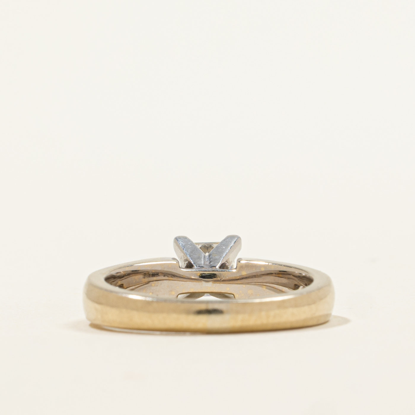 Bague de fiançailles solitaire en diamant princesse | 0,45 ct | Taille 4,5 | 