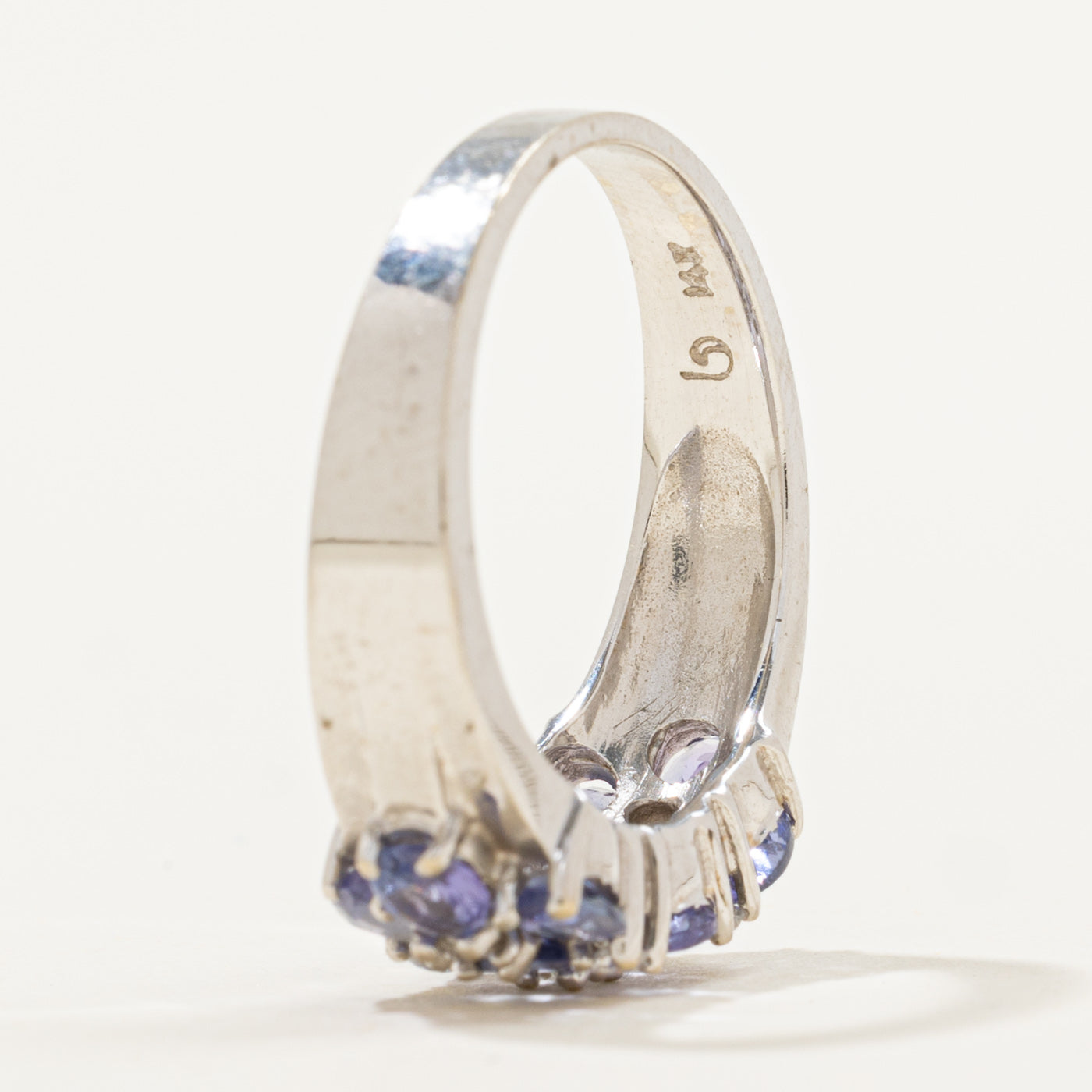 Three Row Tanzanite & Diamond Ring | 1.10ctw, 0.10ctw | SZ 7 |