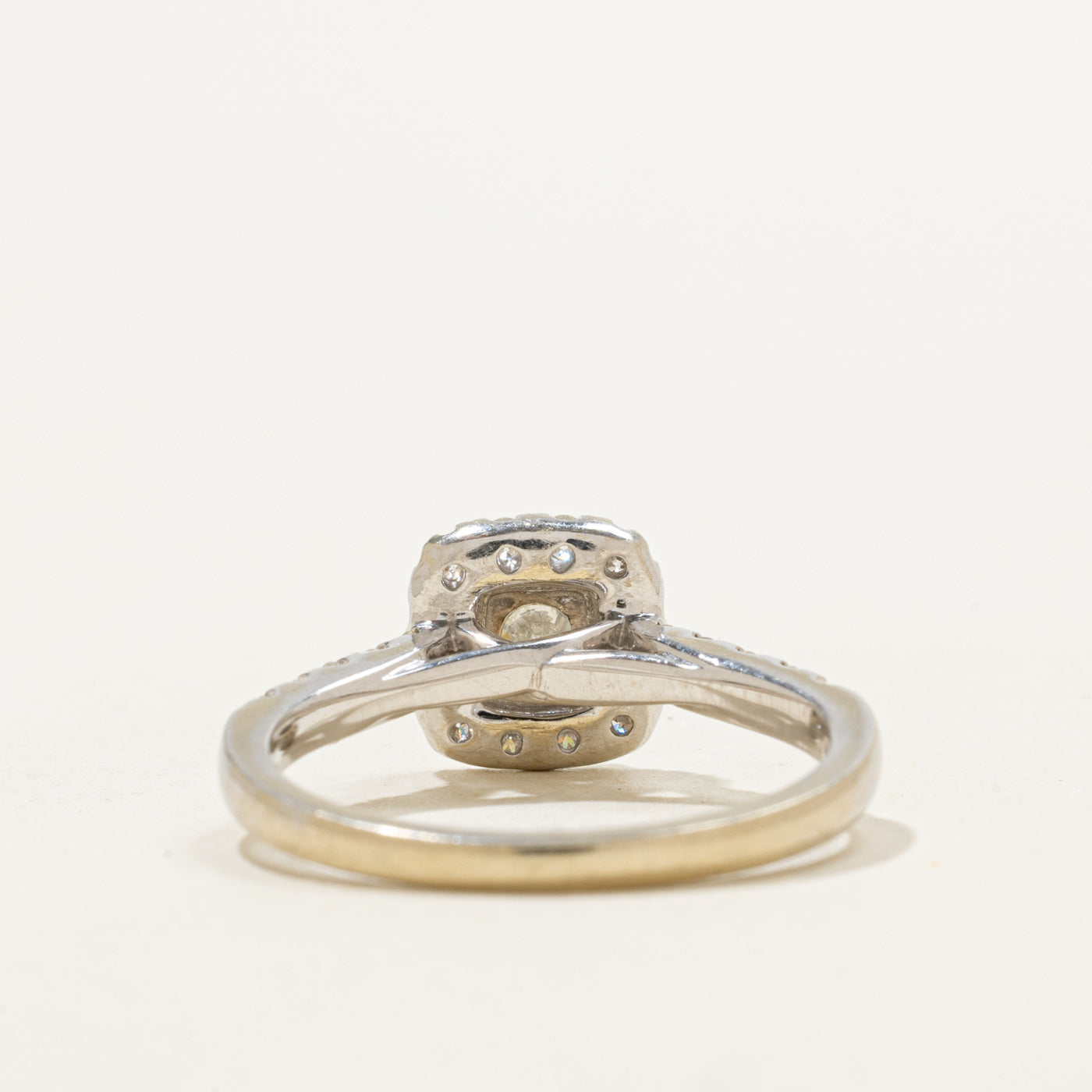 Diamond Halo Engagement 14k Ring | 0.61ctw | SZ 7 |