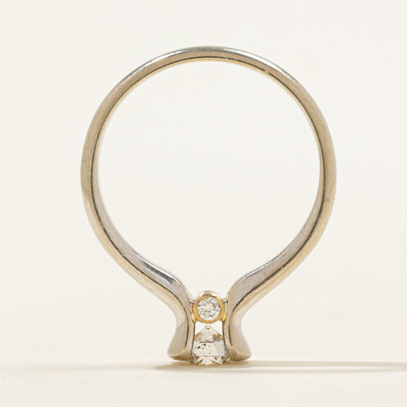 Semi Bezel Solitaire Diamond Ring | 0.48ctw | SZ 6 |