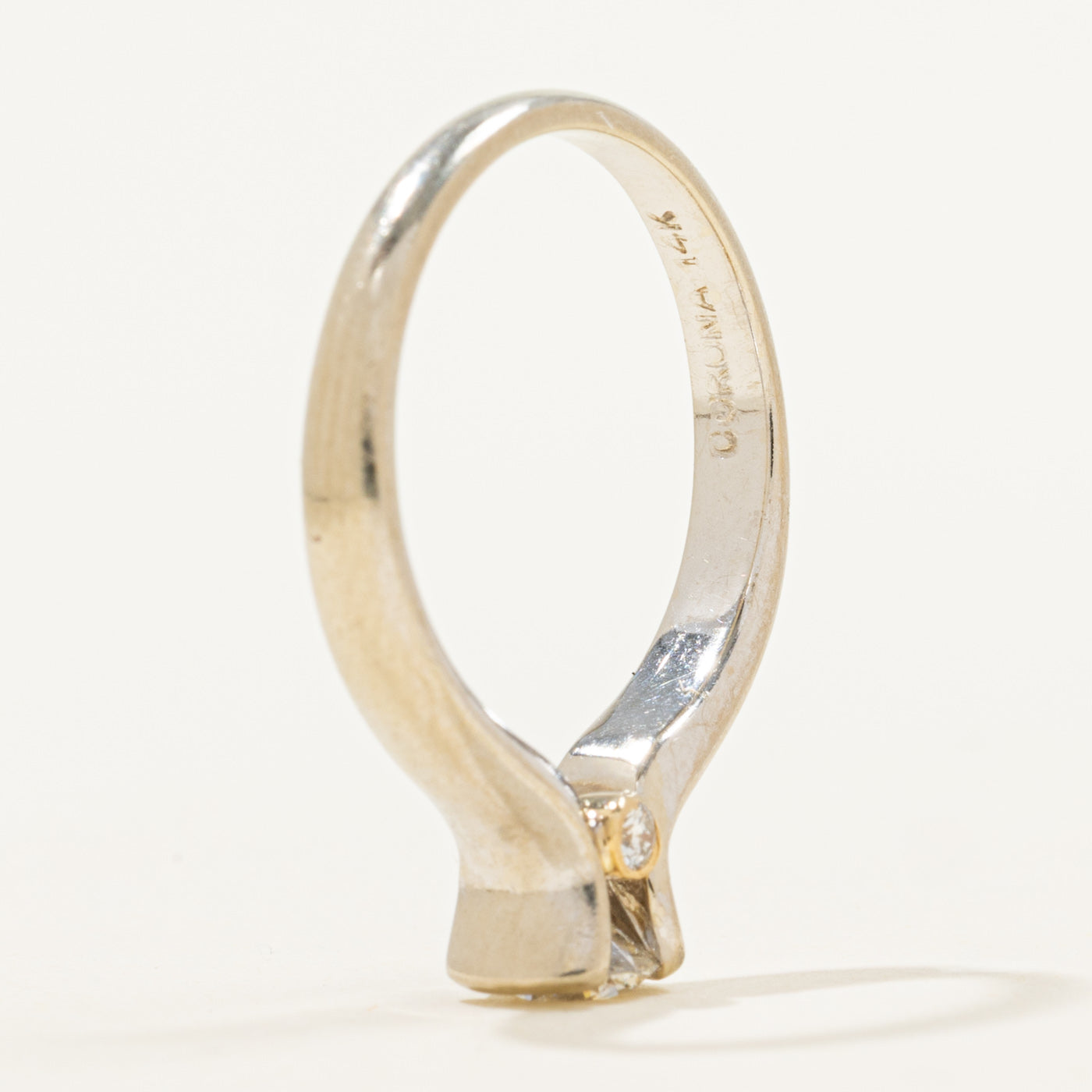 Semi Bezel Solitaire Diamond Ring | 0.48ctw | SZ 6 |