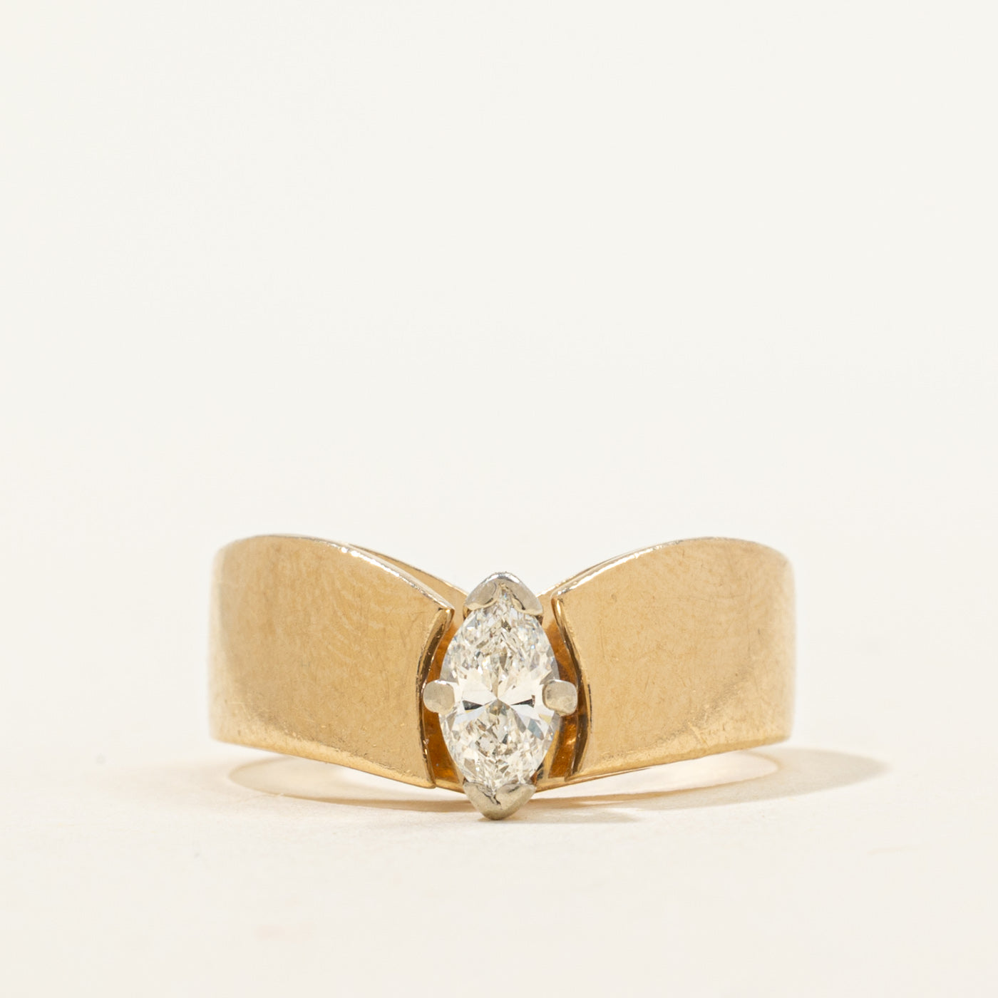 Chevron Marquise Diamond Ring | 0.39ct | SZ 5 |