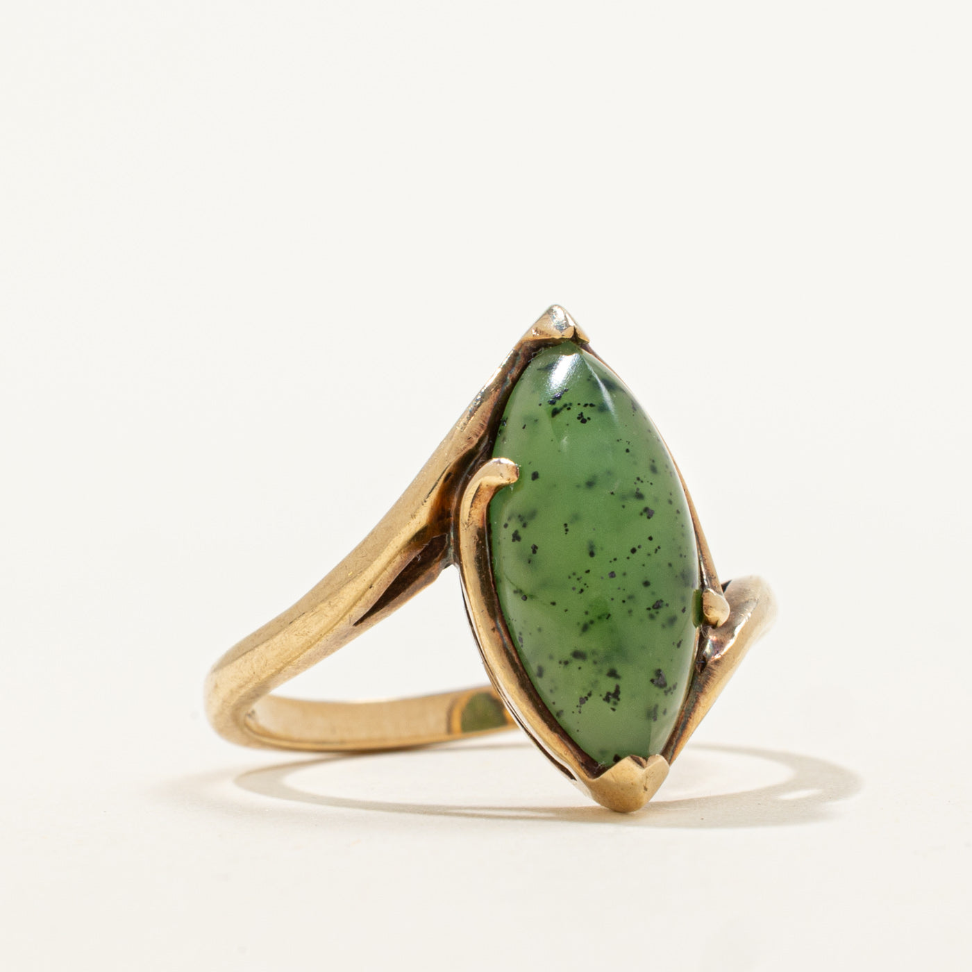 Bague Navette Serpentine Bypass | 2,80 ct | Taille 6,25 | 