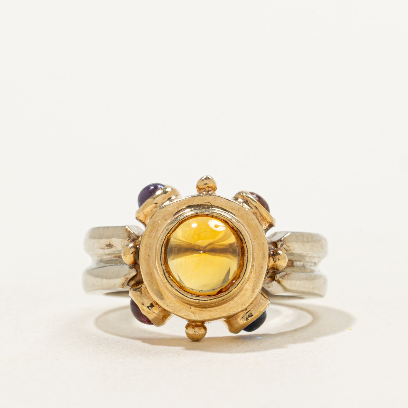 Bague cocktail cabochon multi-pierres | 2,00 ct | Taille 6 | 