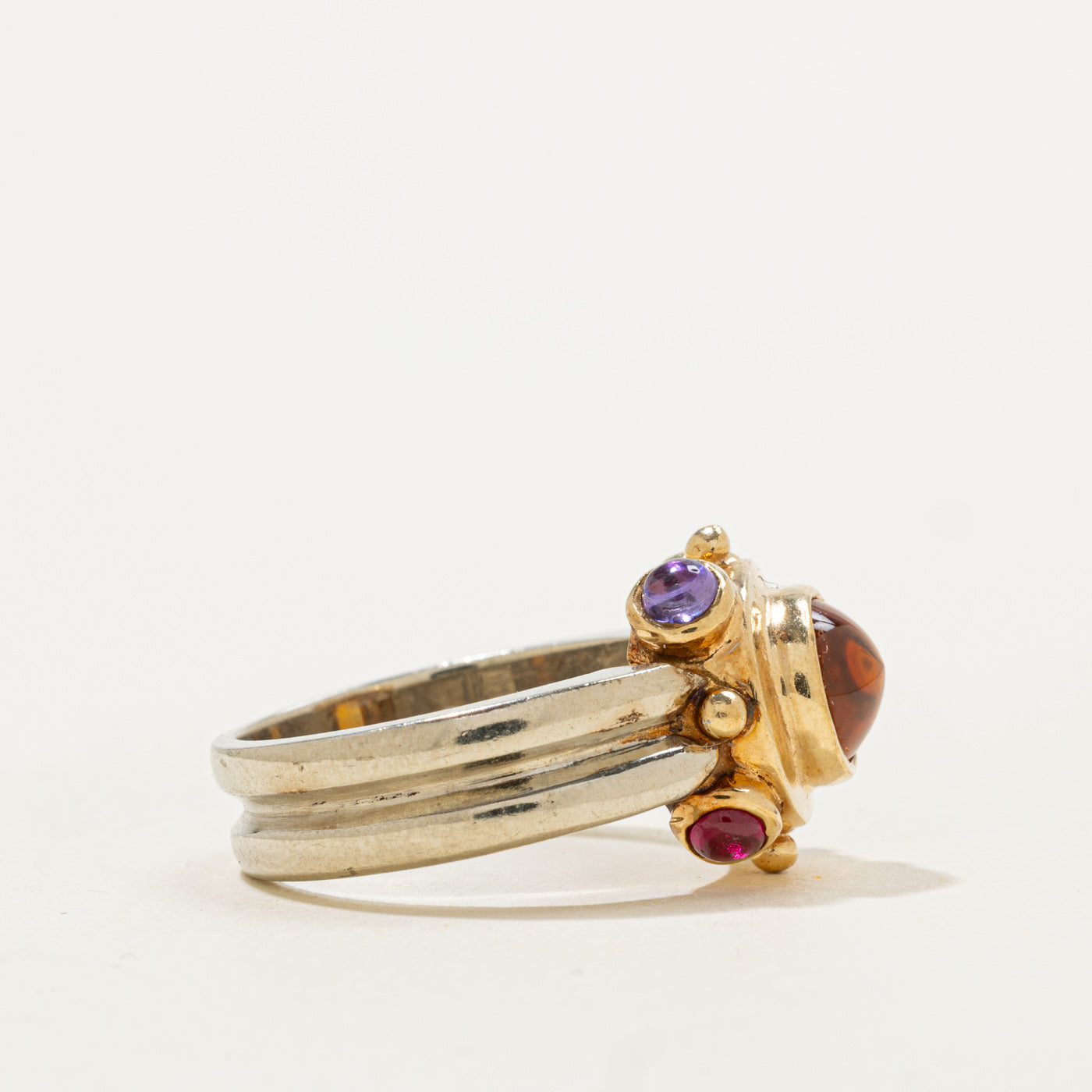 Bague cocktail cabochon multi-pierres | 2,00 ct | Taille 6 | 
