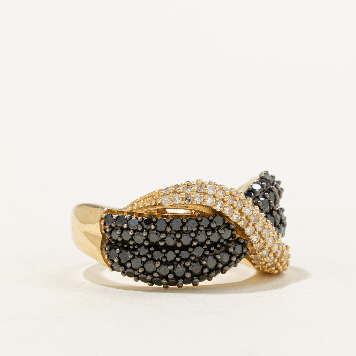 Bague Effy' sertie de diamants noirs | 1,06 ct | Taille 7 | 