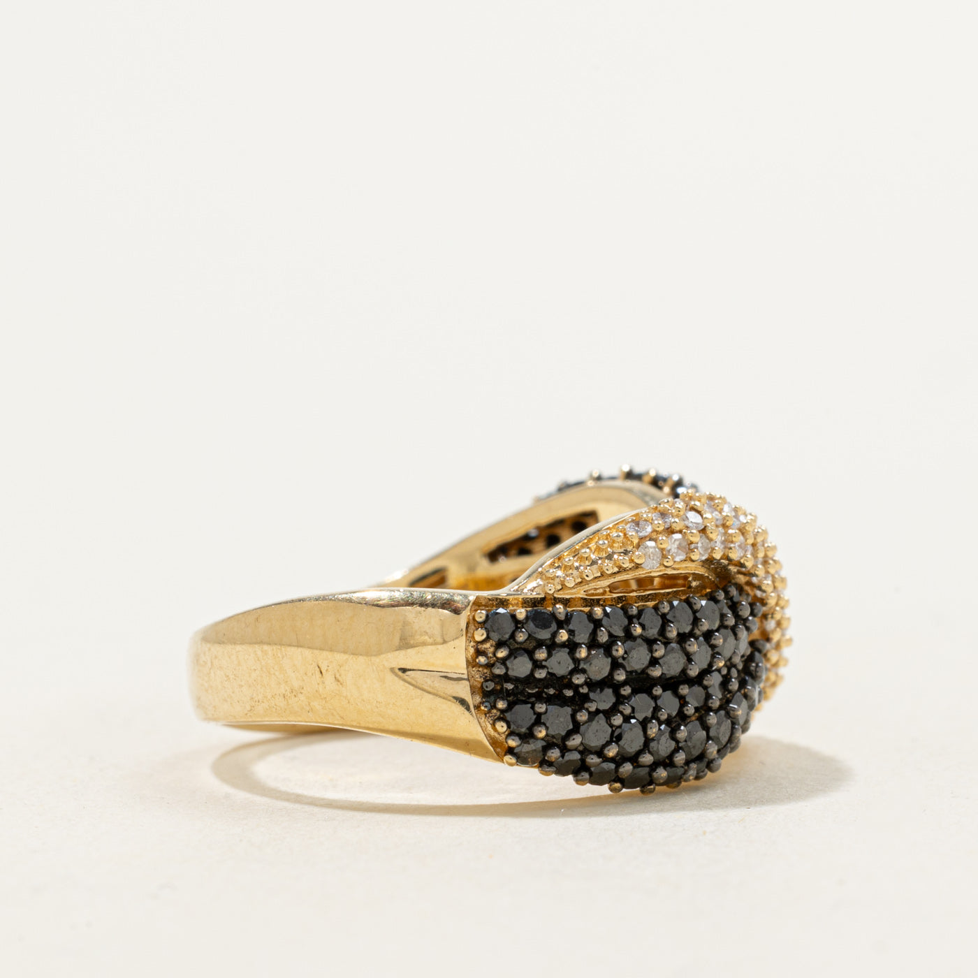 Bague Effy' sertie de diamants noirs | 1,06 ct | Taille 7 | 