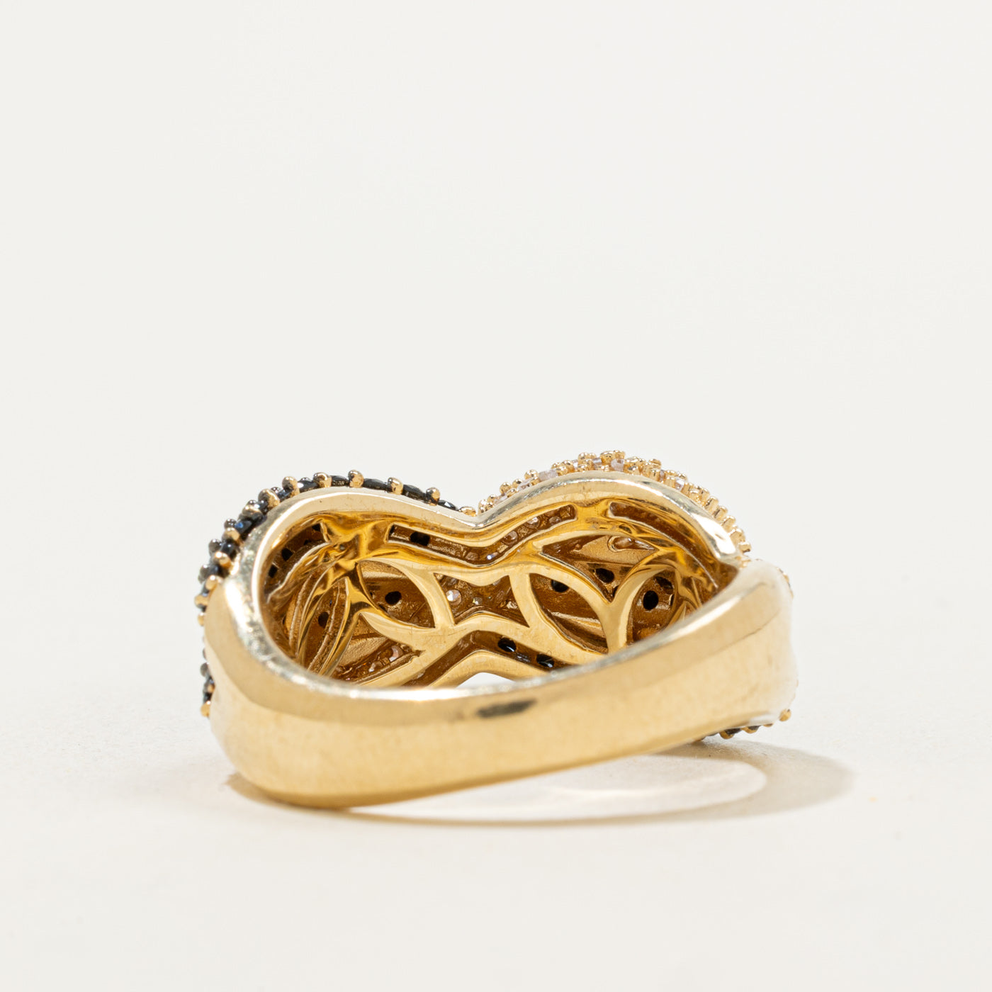 Bague Effy' sertie de diamants noirs | 1,06 ct | Taille 7 | 