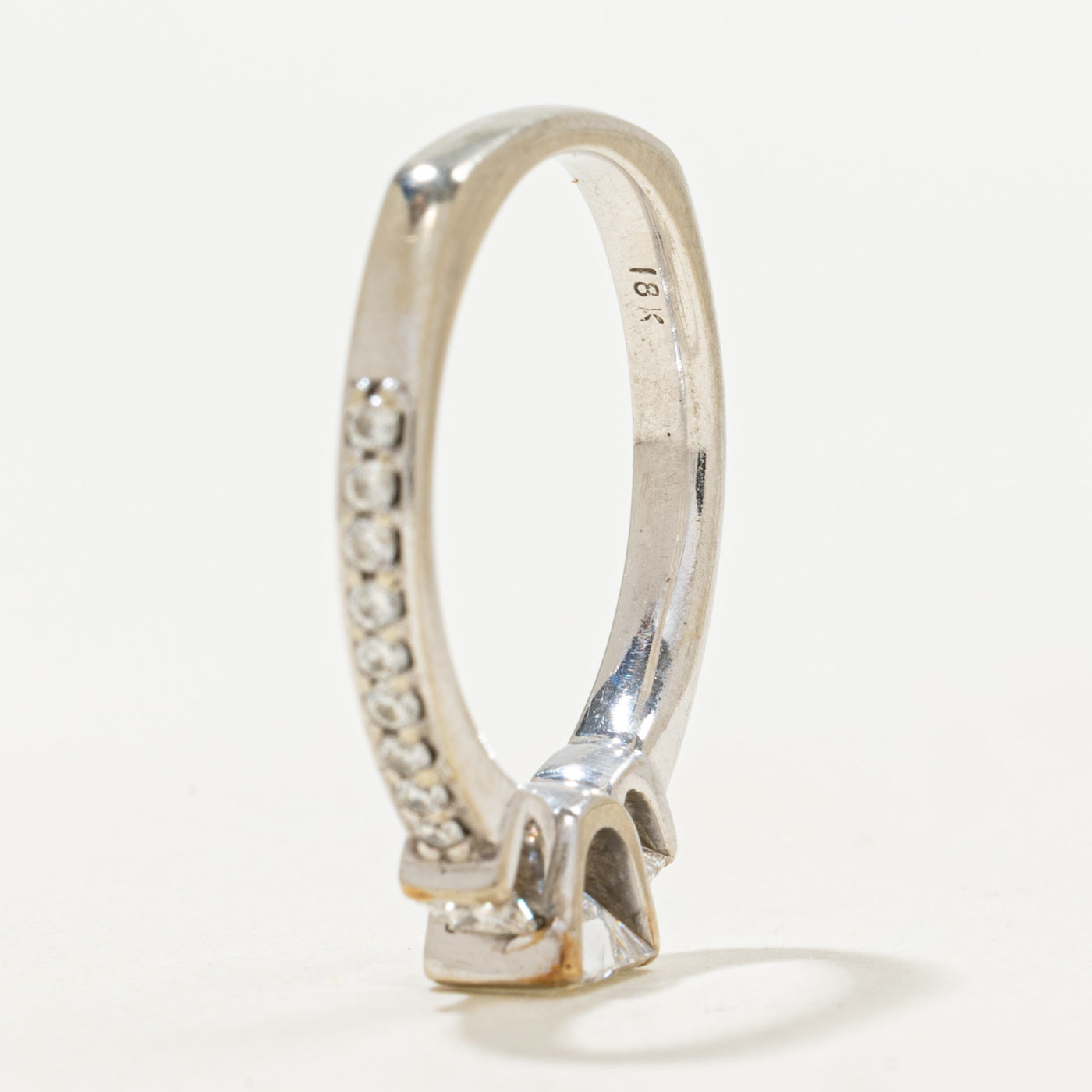 Semi Bezel Princess Diamond Engagement Ring | 0.89 ctw, SZ 6 |