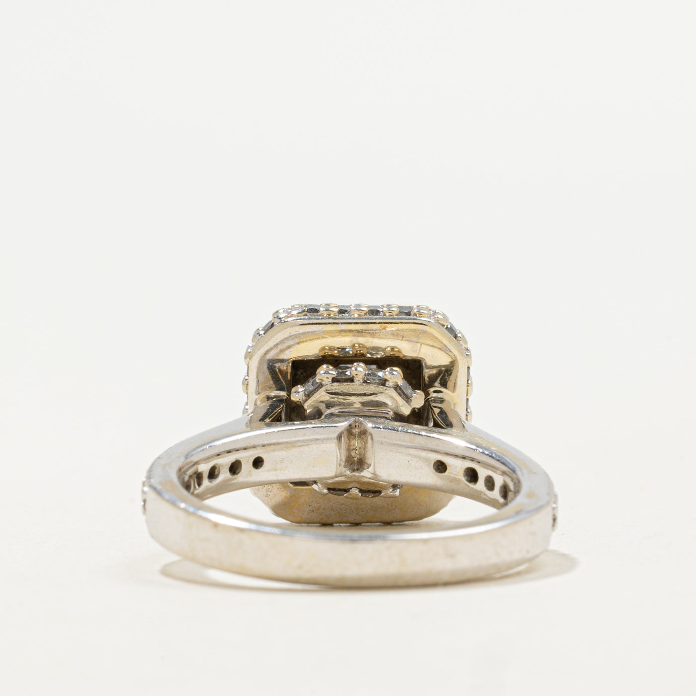 Diamond Halo Cathedral Engagement Ring | 1.74ctw | SZ 6 |