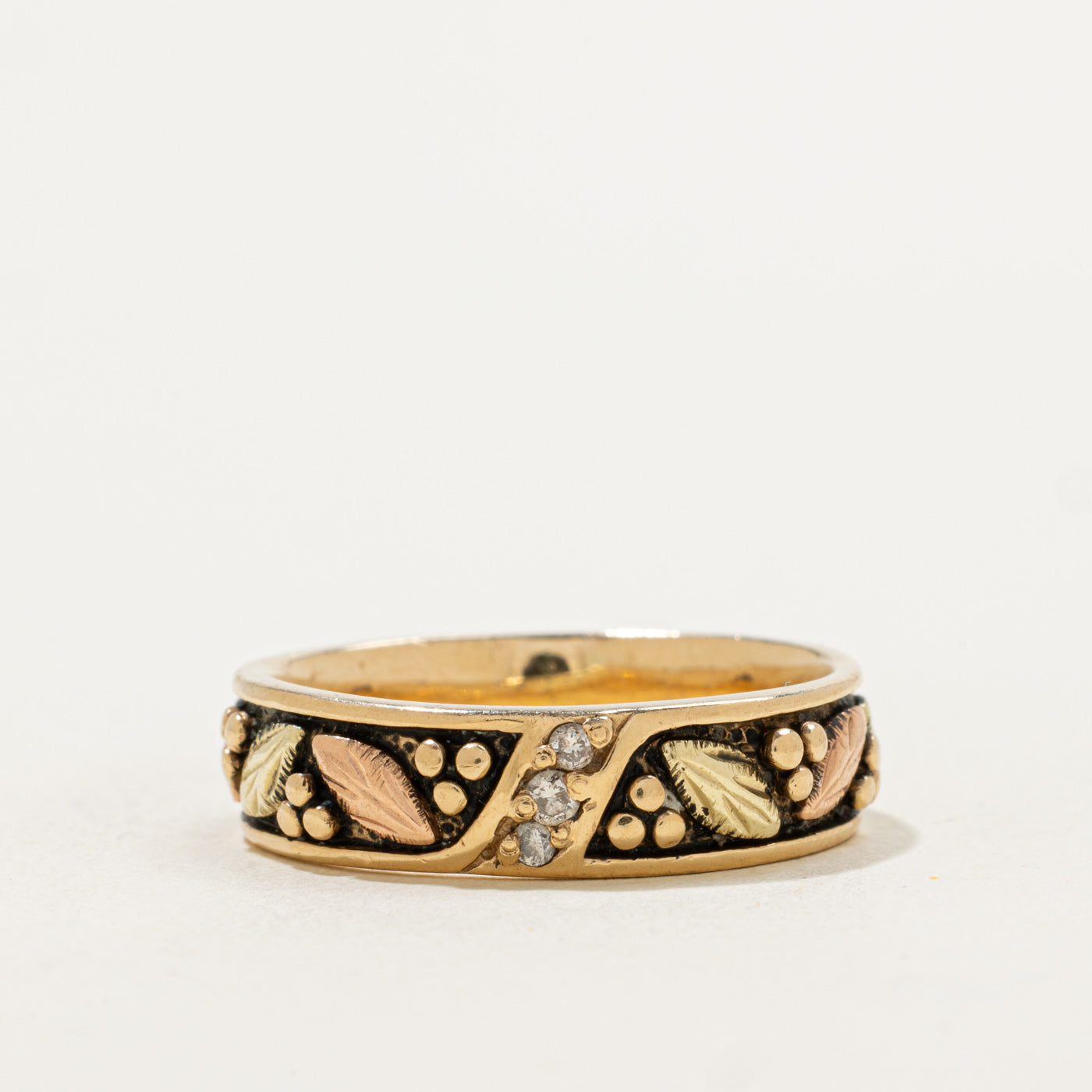 Two Tone Diamond 14k Ring | SZ 9.5 |