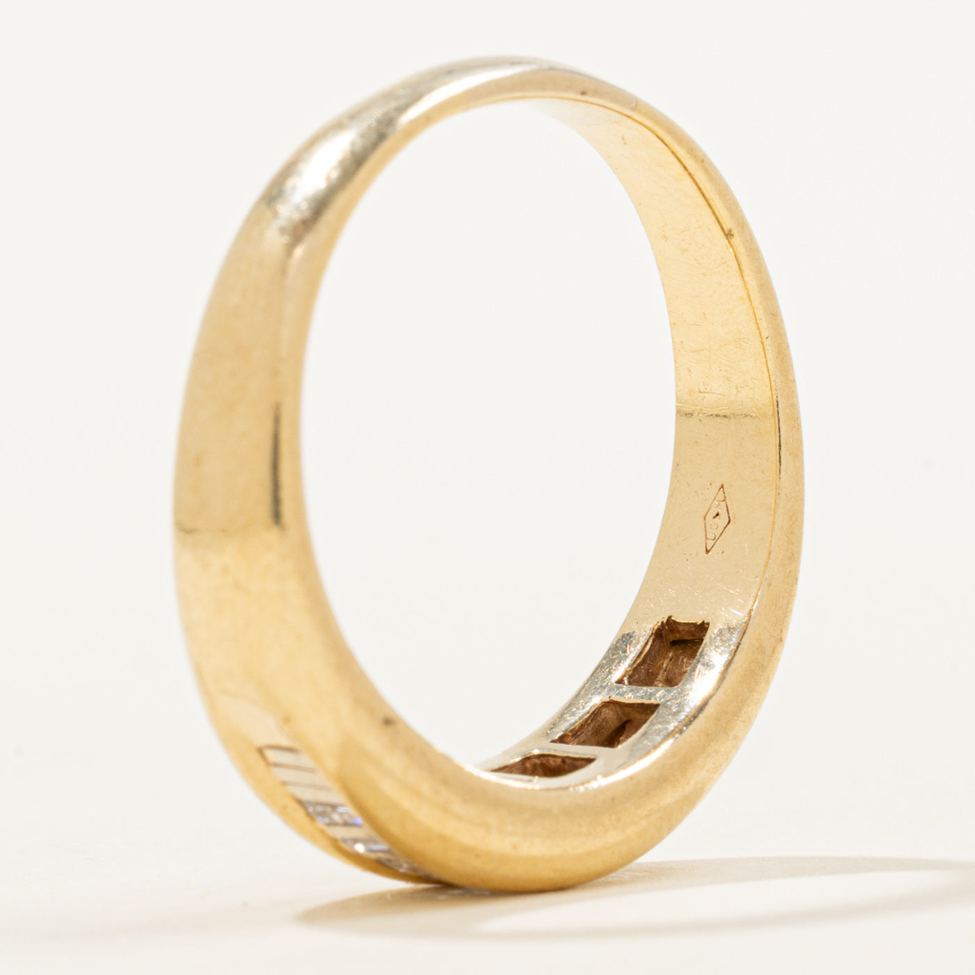 Bague en diamant taille baguette | 0,11 ct | Taille 8,75 | 