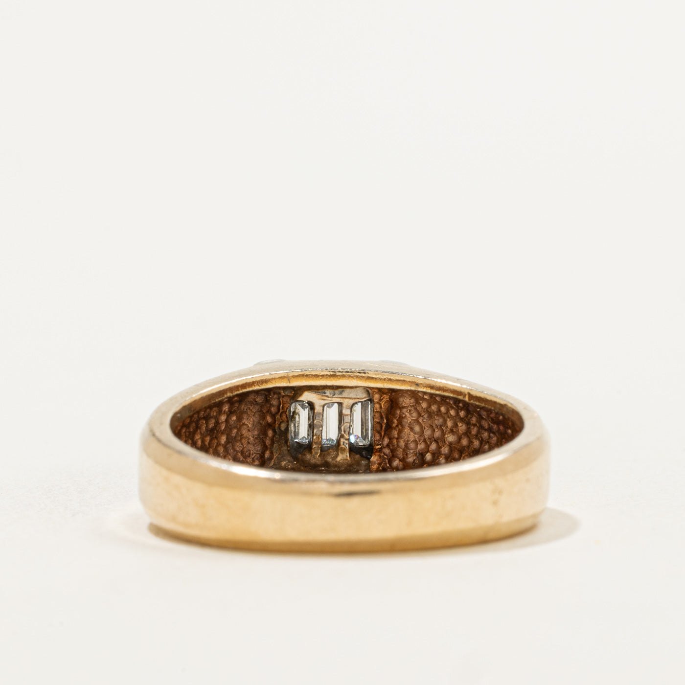 Three Stone Baguette Diamond Ring | 0.09ctw | SZ 8.75 |
