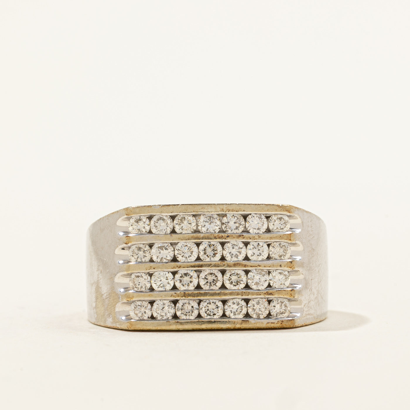 Channel Set Grid Diamond Ring | 0.84ctw | SZ 10 |