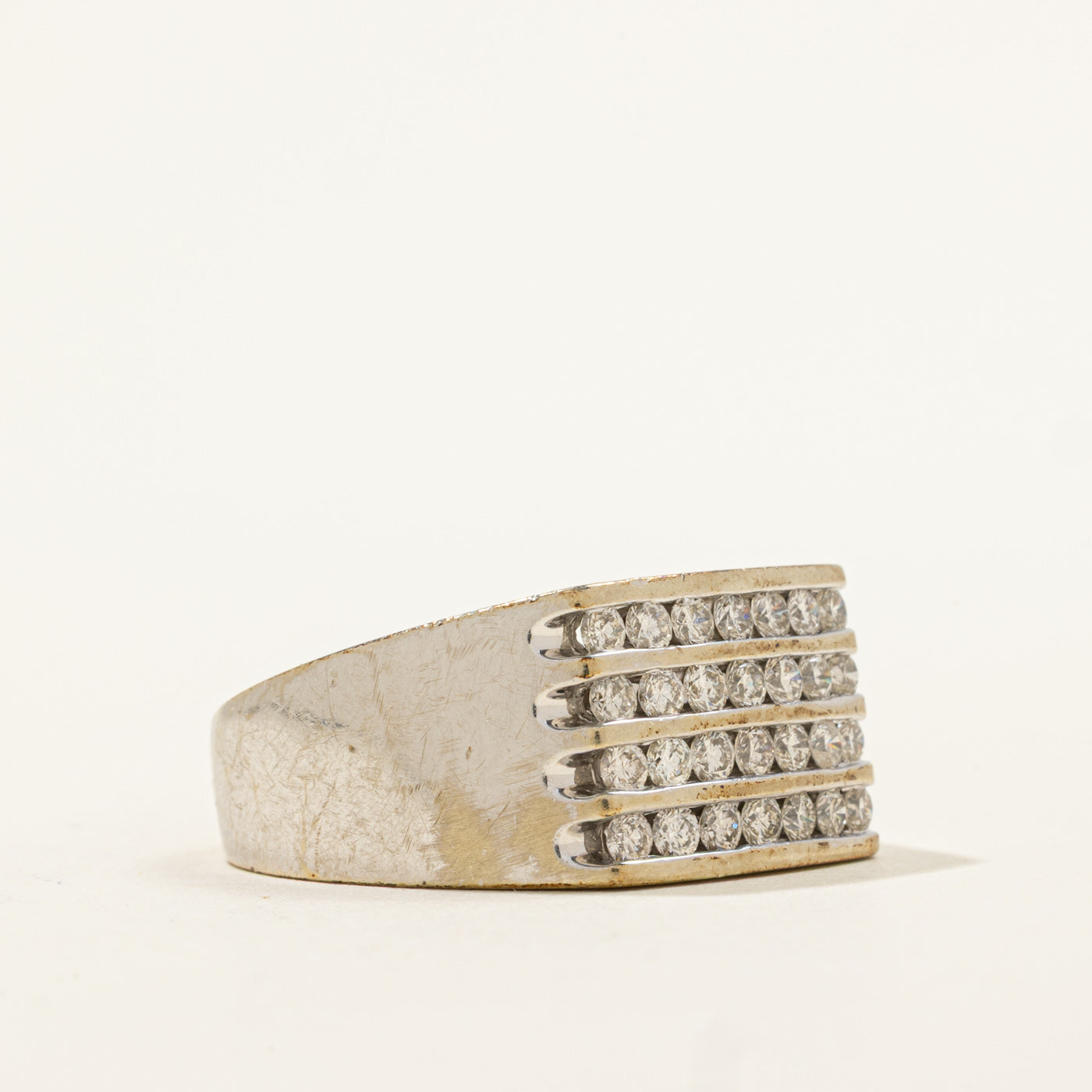 Channel Set Grid Diamond Ring | 0.84ctw | SZ 10 |