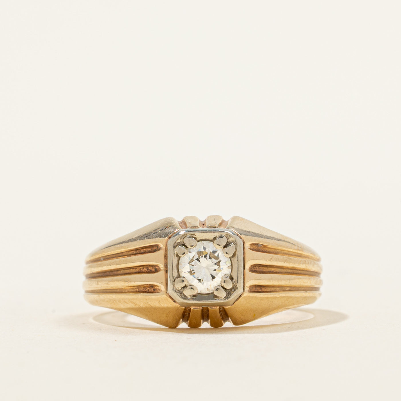 Double Prong Diamond Ring | 0.24ct | SZ 6.5 |