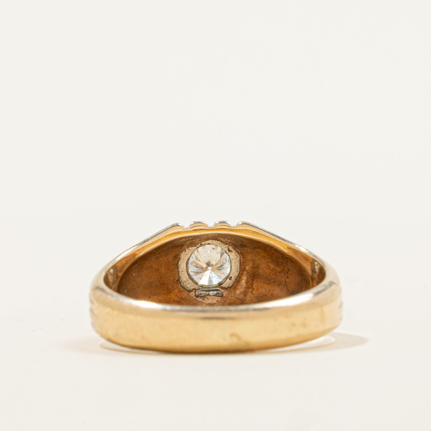 Bague en diamant à double griffe | 0,24 ct | Taille 6,5 | 