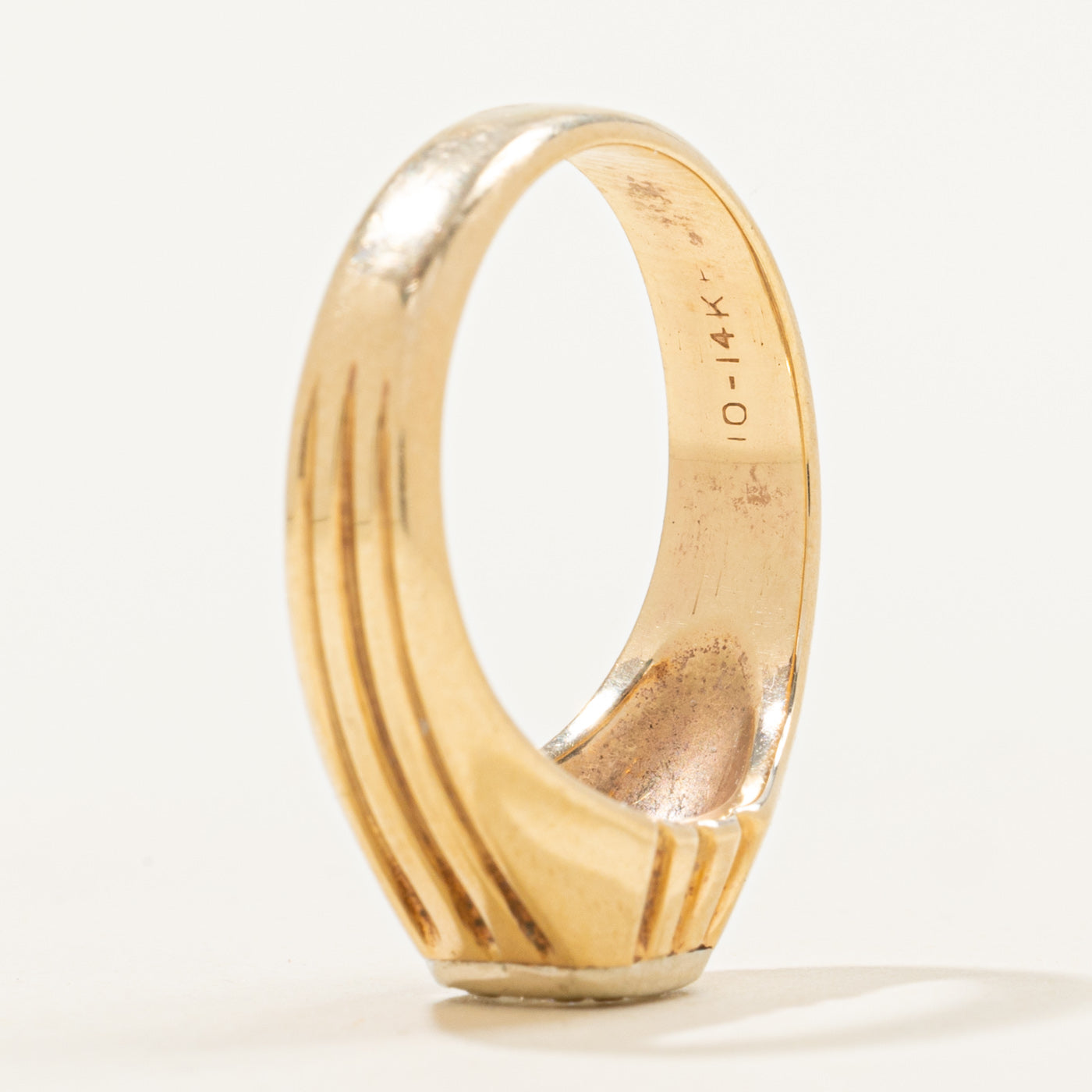 Bague en diamant à double griffe | 0,24 ct | Taille 6,5 | 