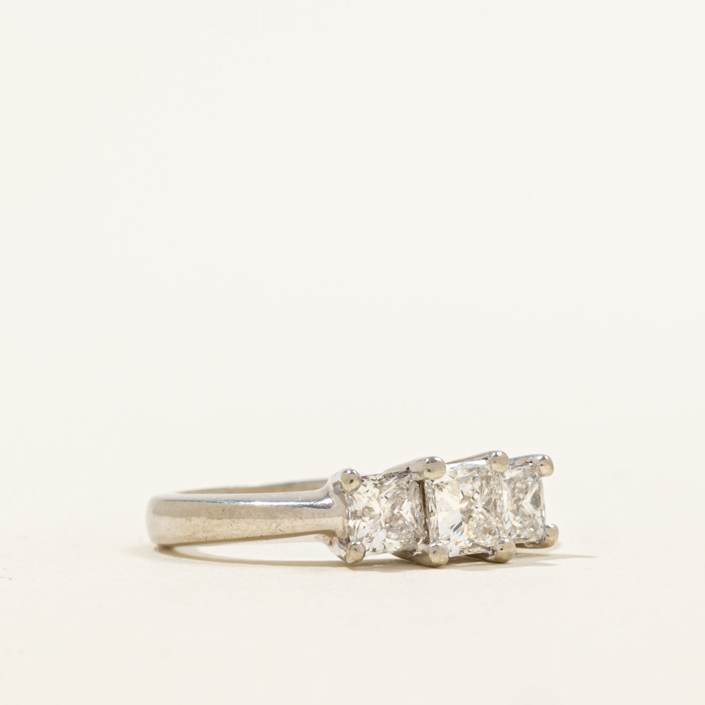 Three Stone Princess Diamond Ring | 1.05ctw | SZ 5 |