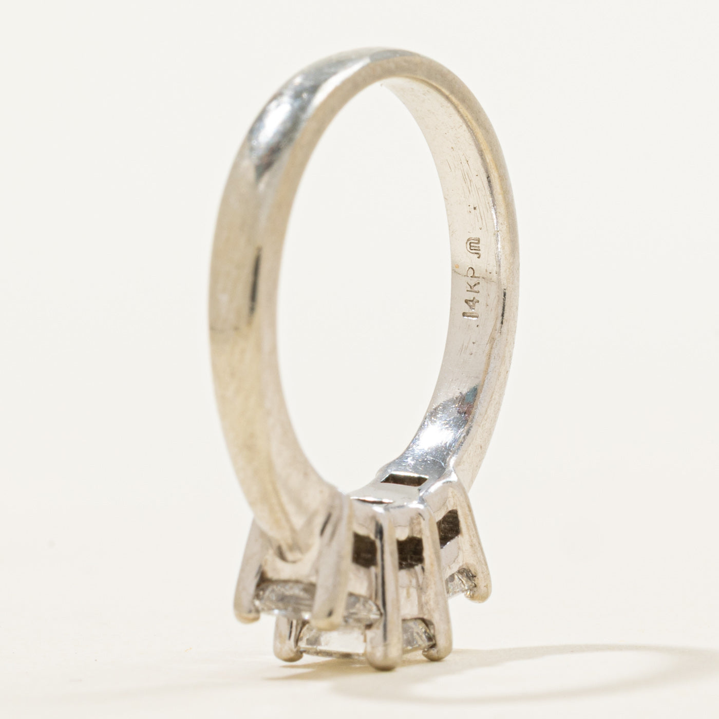 Bague trois diamants princesse | 1,05 ct | Taille 5 | 