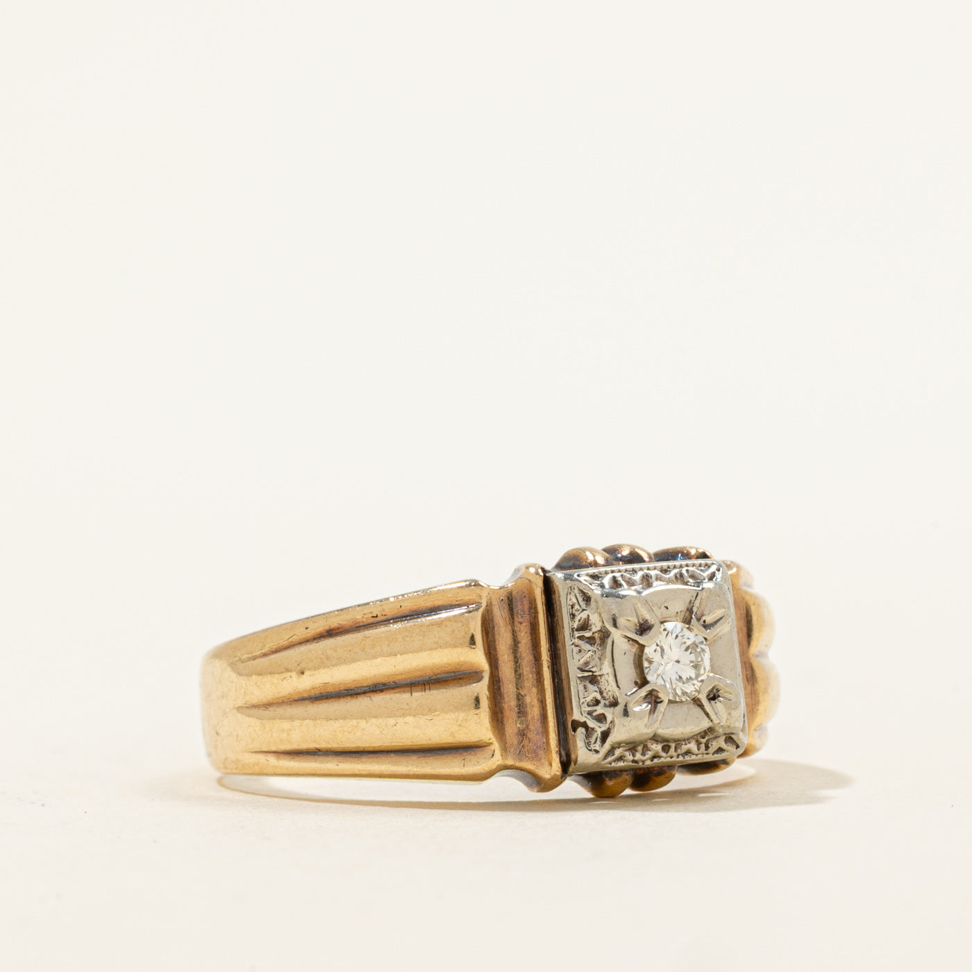 Bague sertie de diamants illusion | 0,10 ct | Taille 9 | 