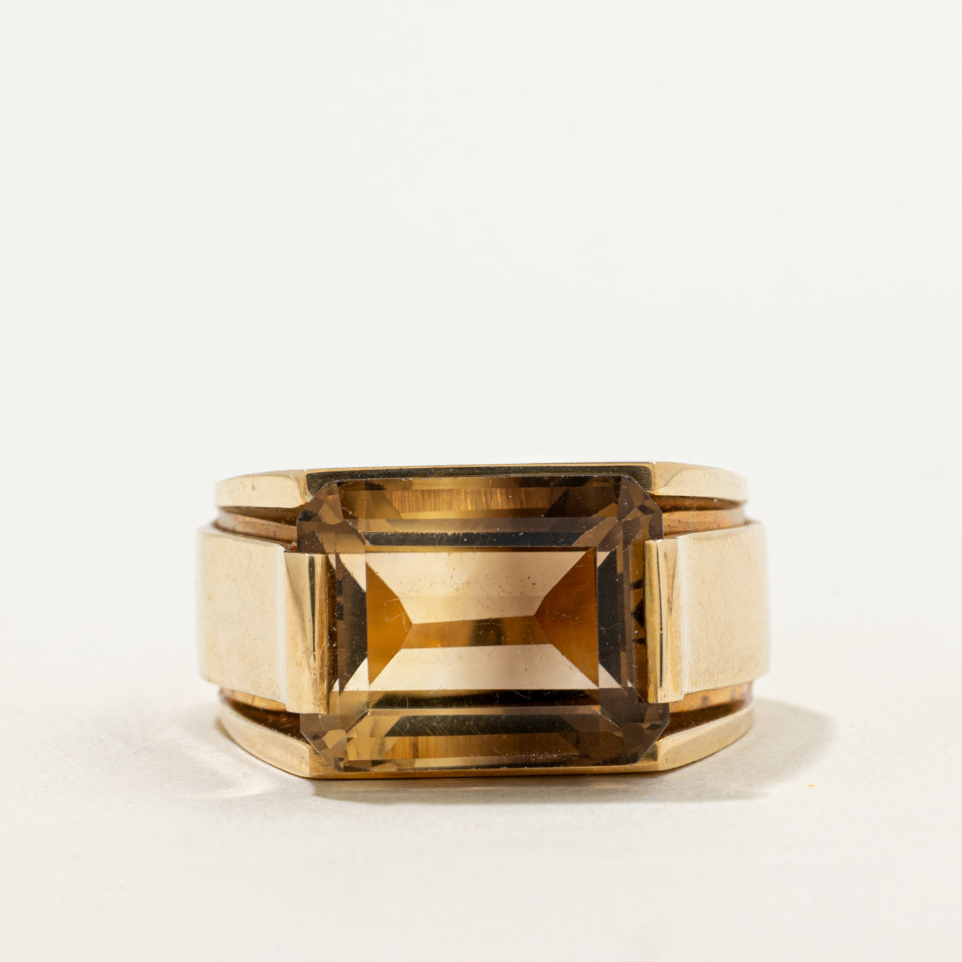 Bi-Colour Quartz Cocktail Ring | 11.20ct | SZ 13.5 |
