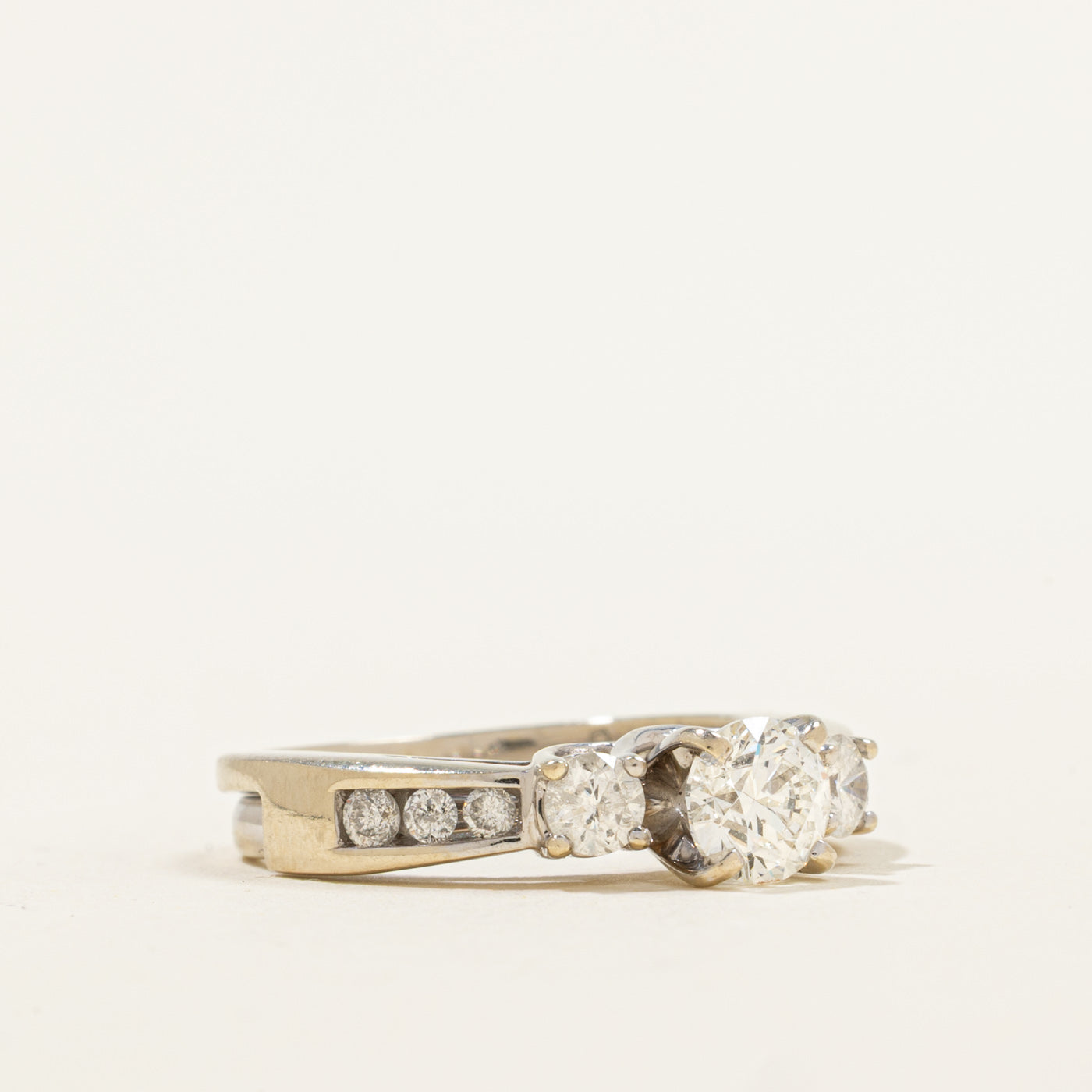 Cathedral Diamond Engagement Ring | 1.40ctw | SZ 6.5 |
