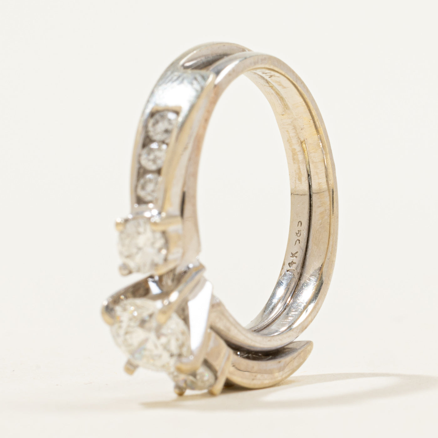 Cathedral Diamond Engagement Ring | 1.40ctw | SZ 6.5 |