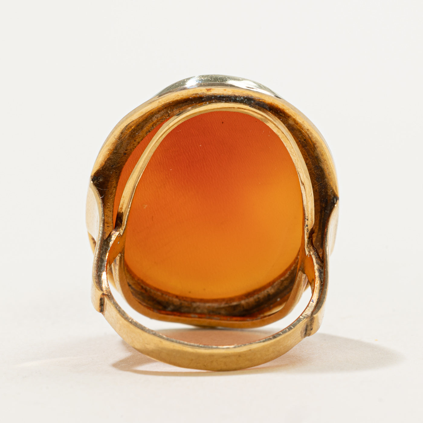 Sea Shell Cameo Cocktail Ring | 9.45ct | SZ 6.5 |