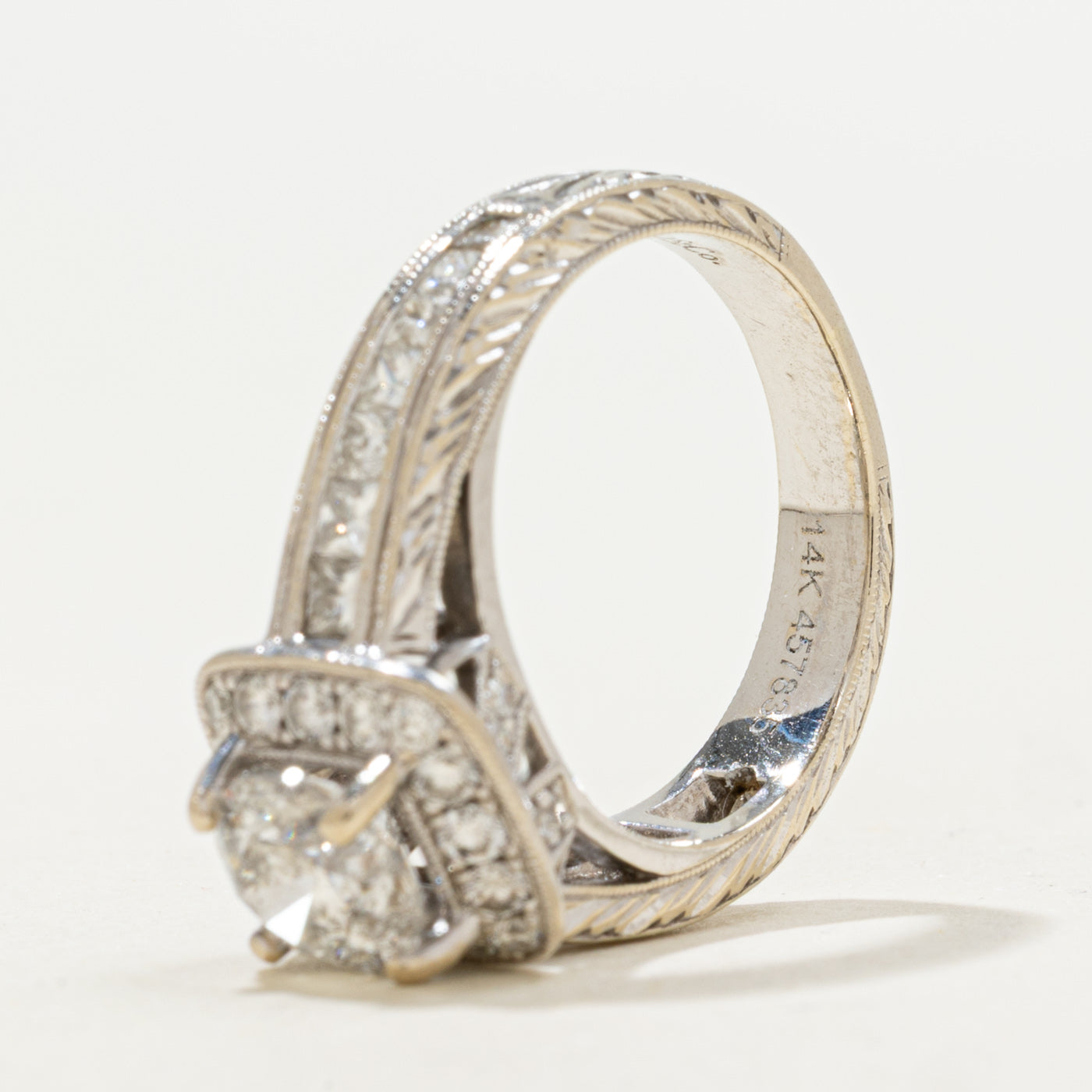 'Gabriel & Co.' Diamond Halo Engagement Ring | 2.00ctw | SZ 5 |